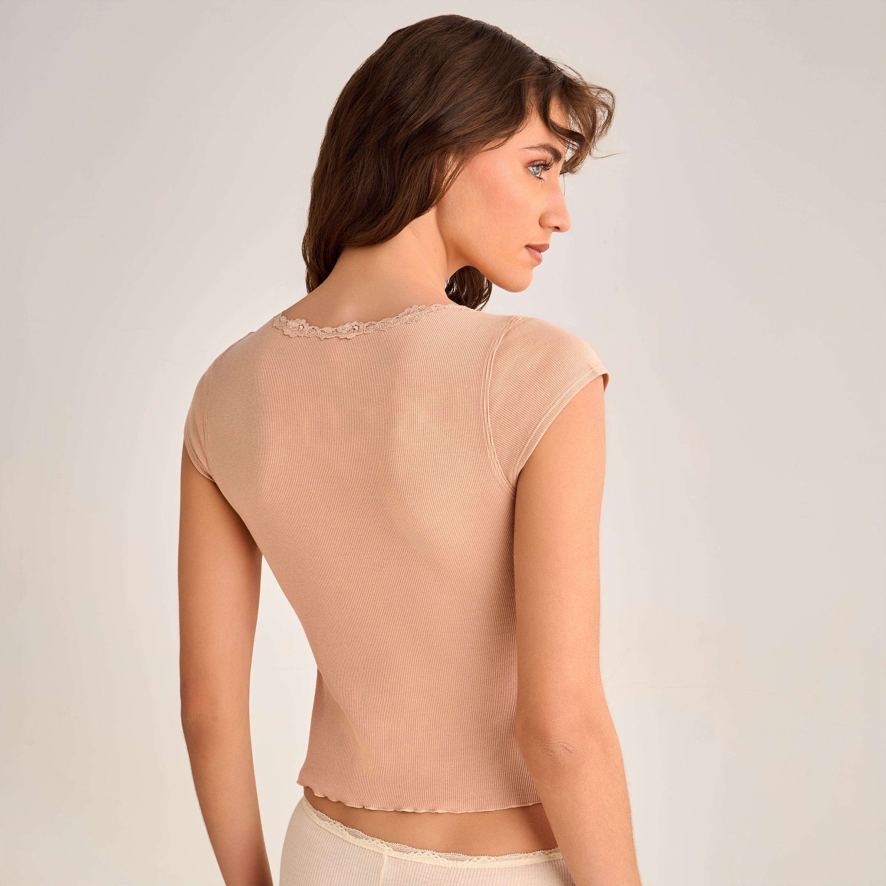 Ribbed Camisole with Lace Trim-women-clothing-lingerie-camisoles-image-2
