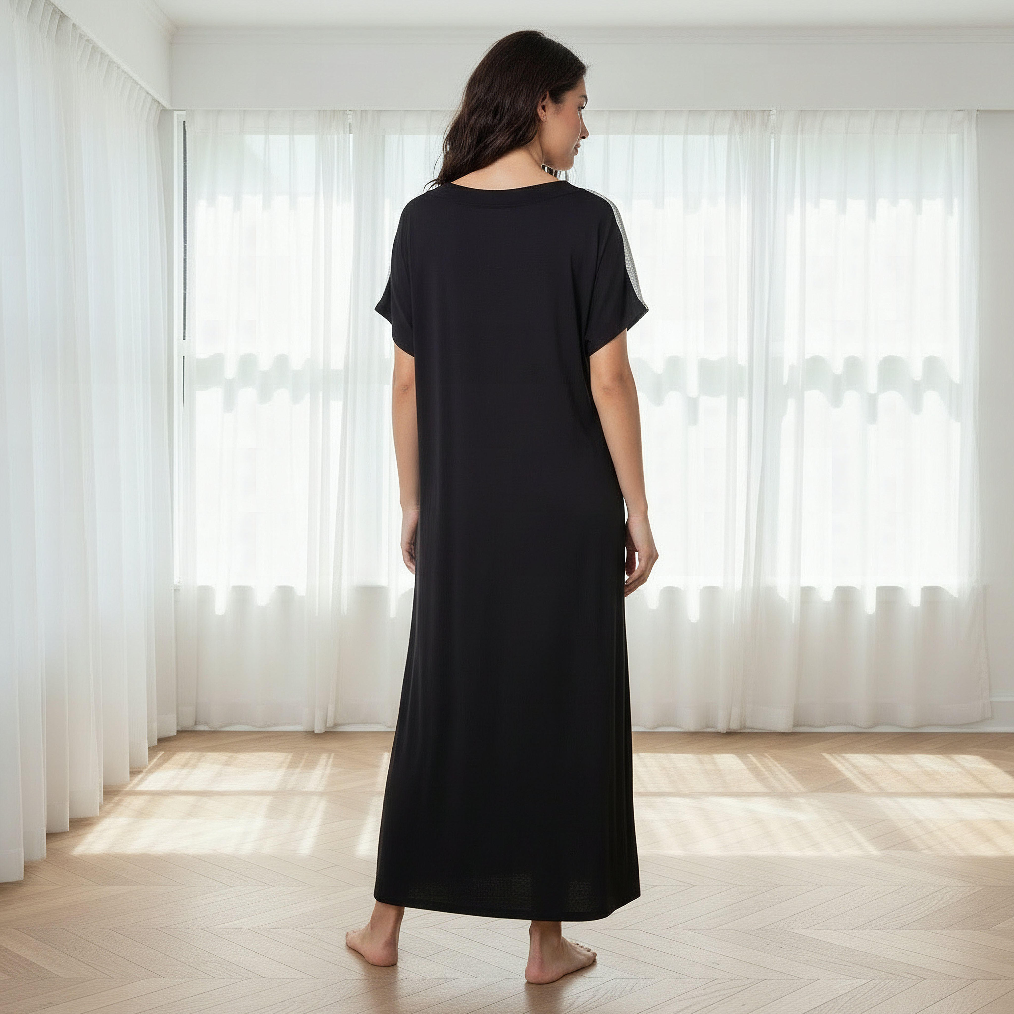 Night Gown Short Sleeve-women-clothing-nightwear-nighties-image-3