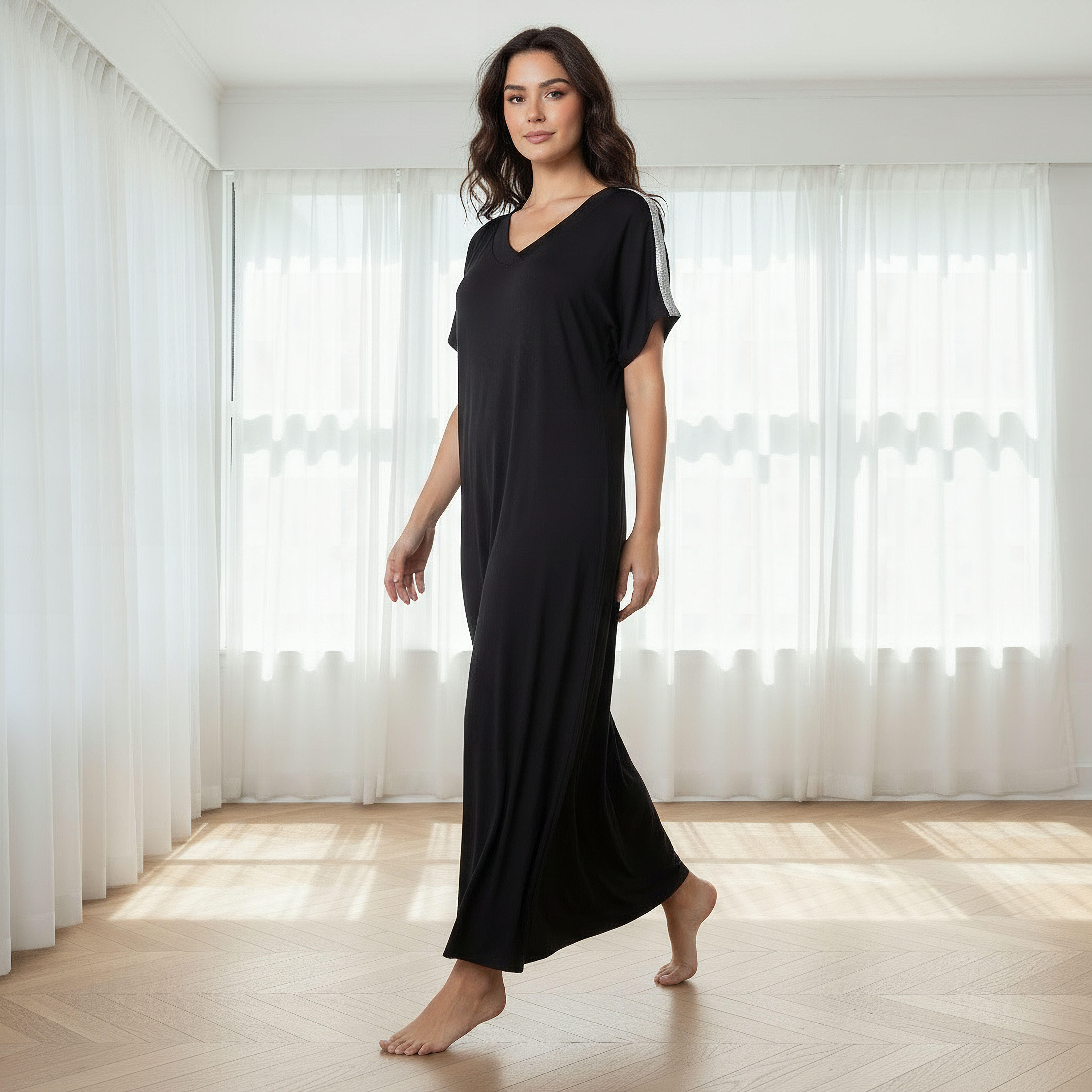 Night Gown Short Sleeve-women-clothing-nightwear-nighties-image-5
