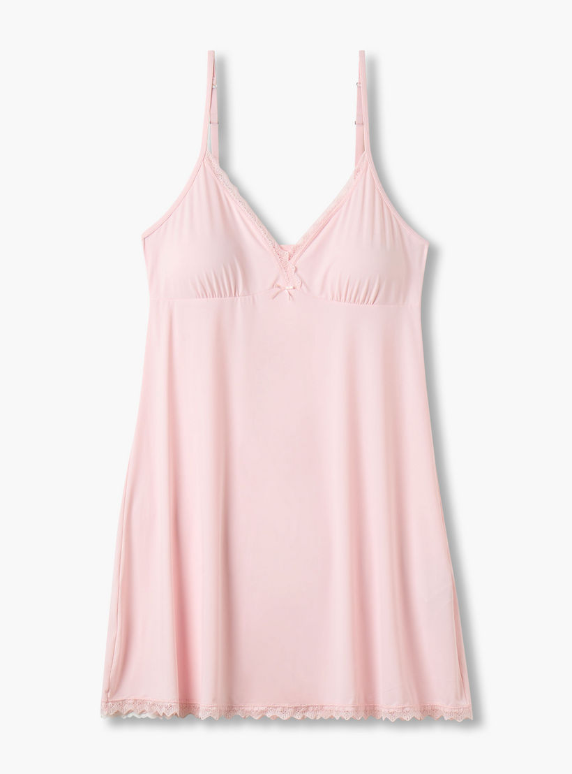 فستان داخلي دون أكمام بحافة دانتيل-women-clothing-nightwear-nighties-image-1