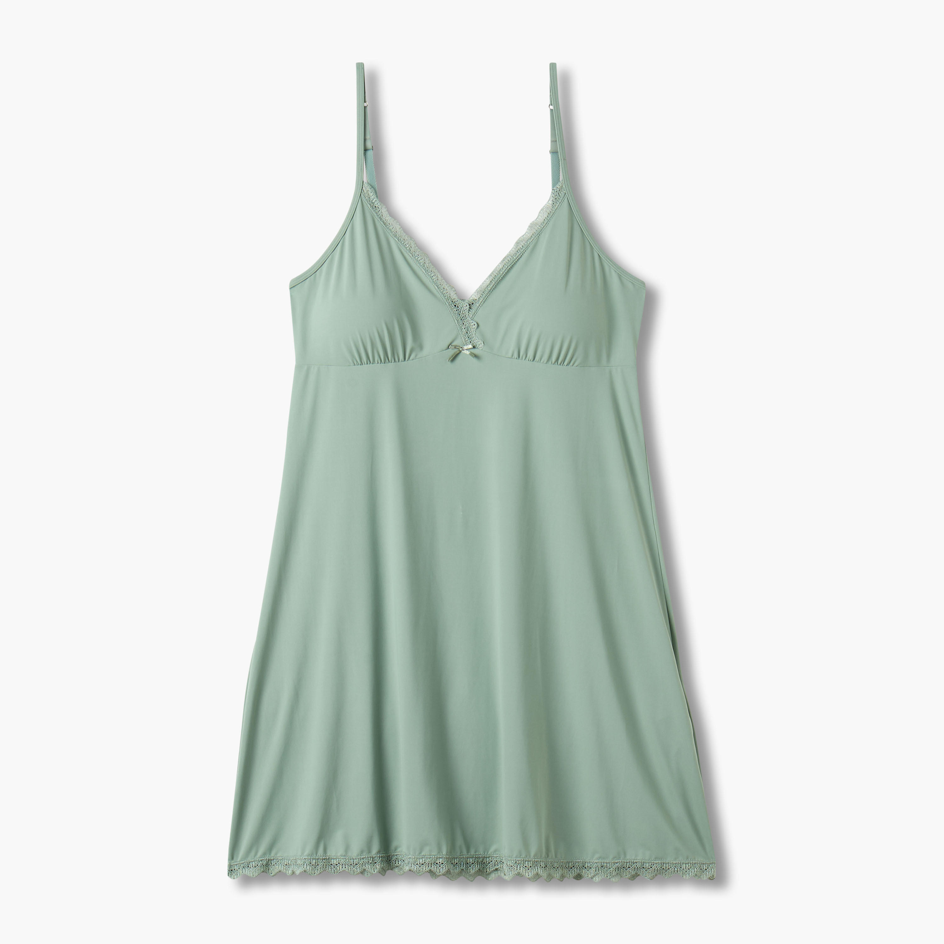 Slip Dress Sleeveless Lace Trim-women-clothing-nightwear-nighties-image-1
