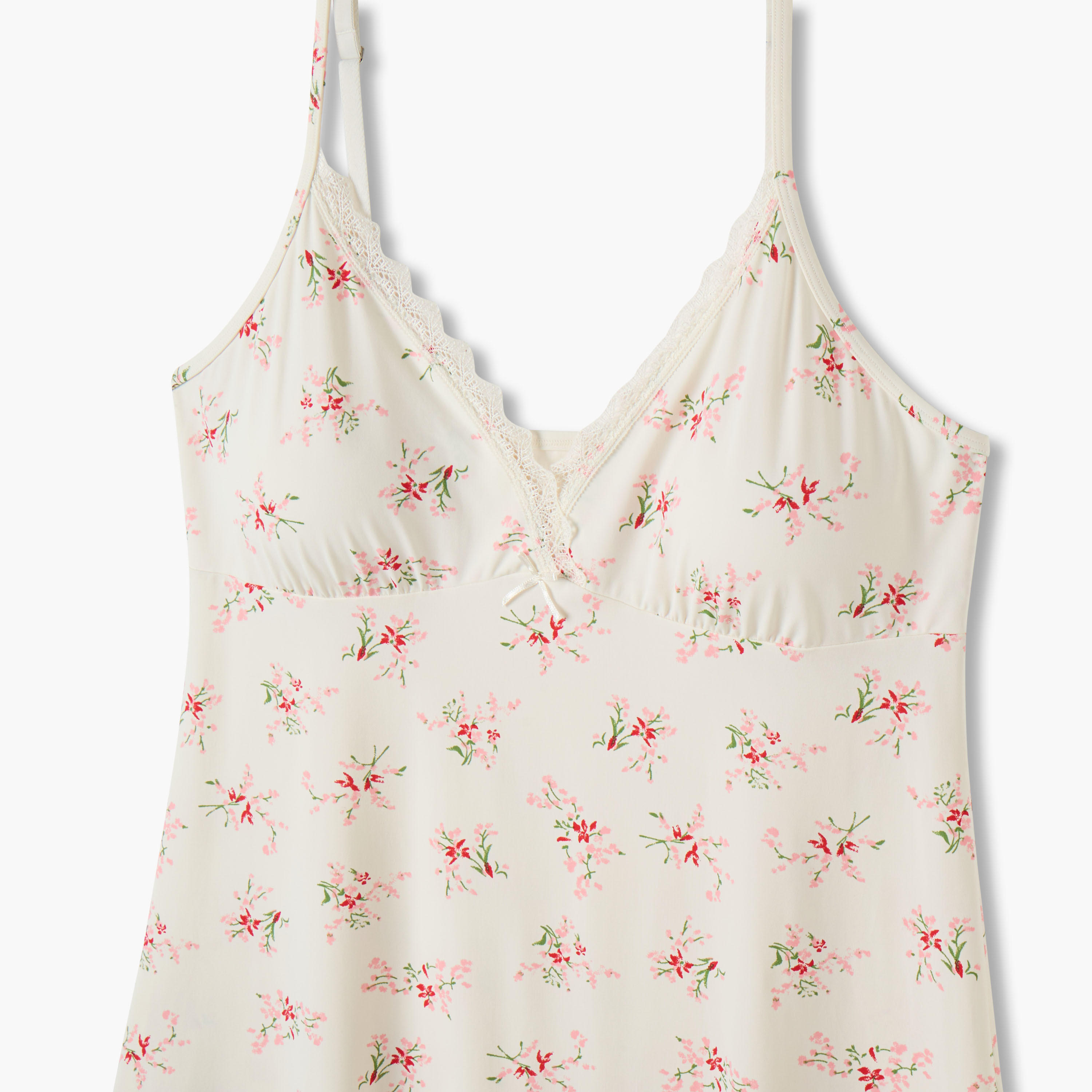 Slip Dress Sleeveless Lace Trim-women-clothing-nightwear-nighties-image-3