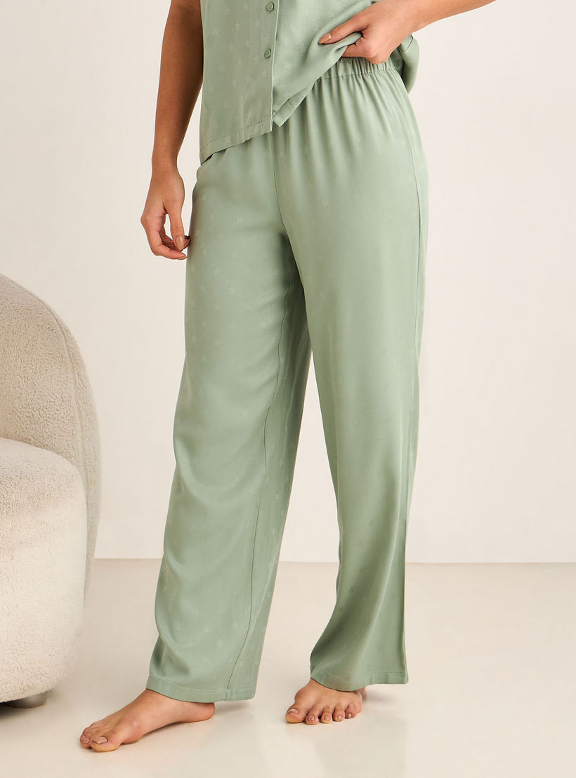 طقم قميص بأزرار إغلاق وبنطلون بيجاما-women-clothing-nightwear-pyjamas-longsets-image-3