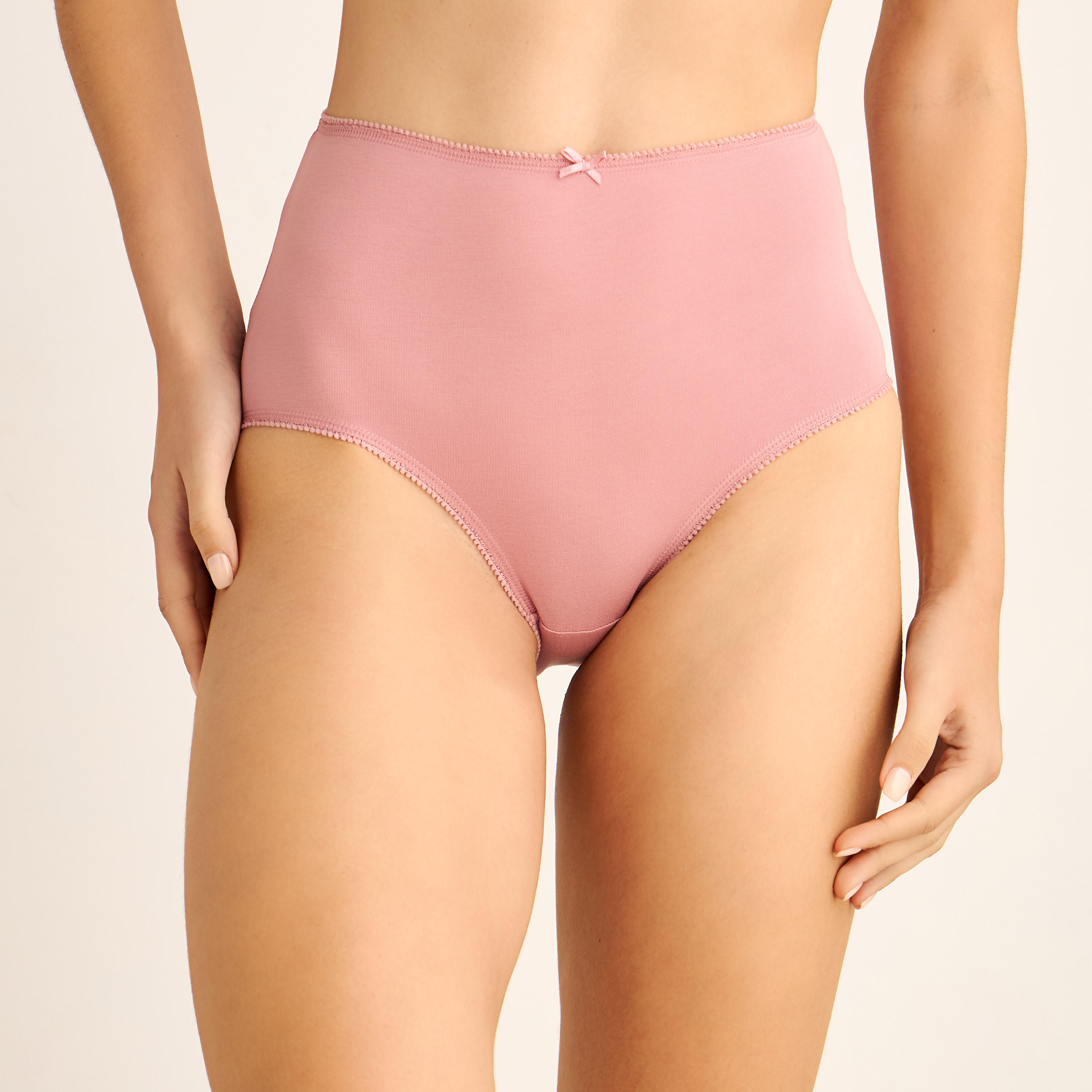 Set of 5 - Assorted High-Waist Full Briefs-women-clothing-lingerie-panties-image-3