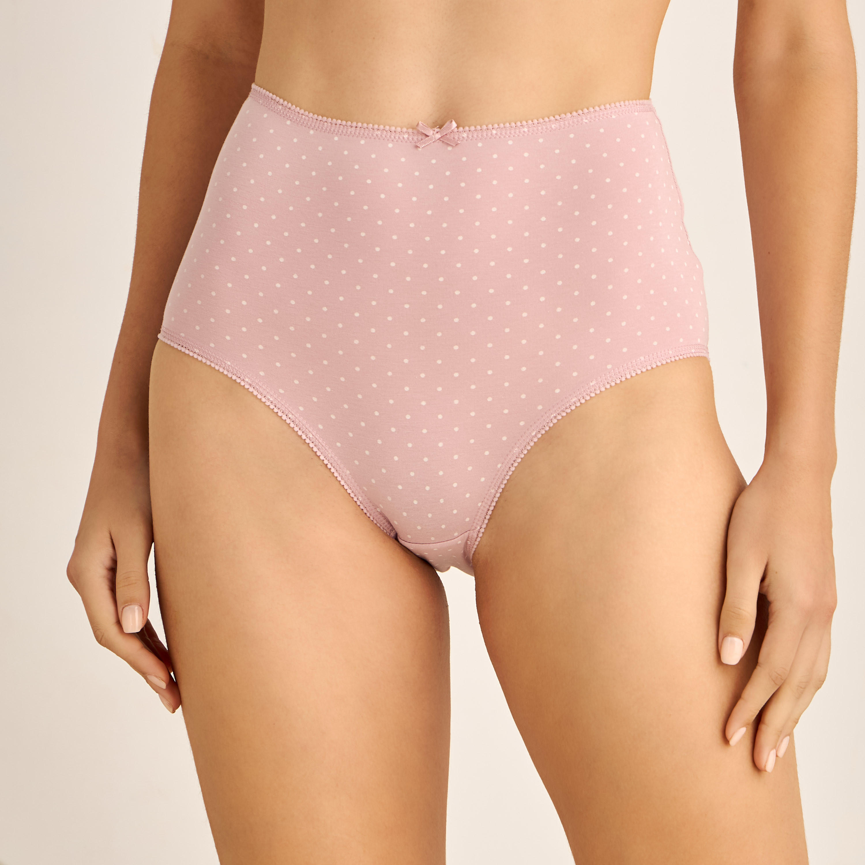 Set of 5 - Assorted High-Waist Full Briefs-women-clothing-lingerie-panties-image-4