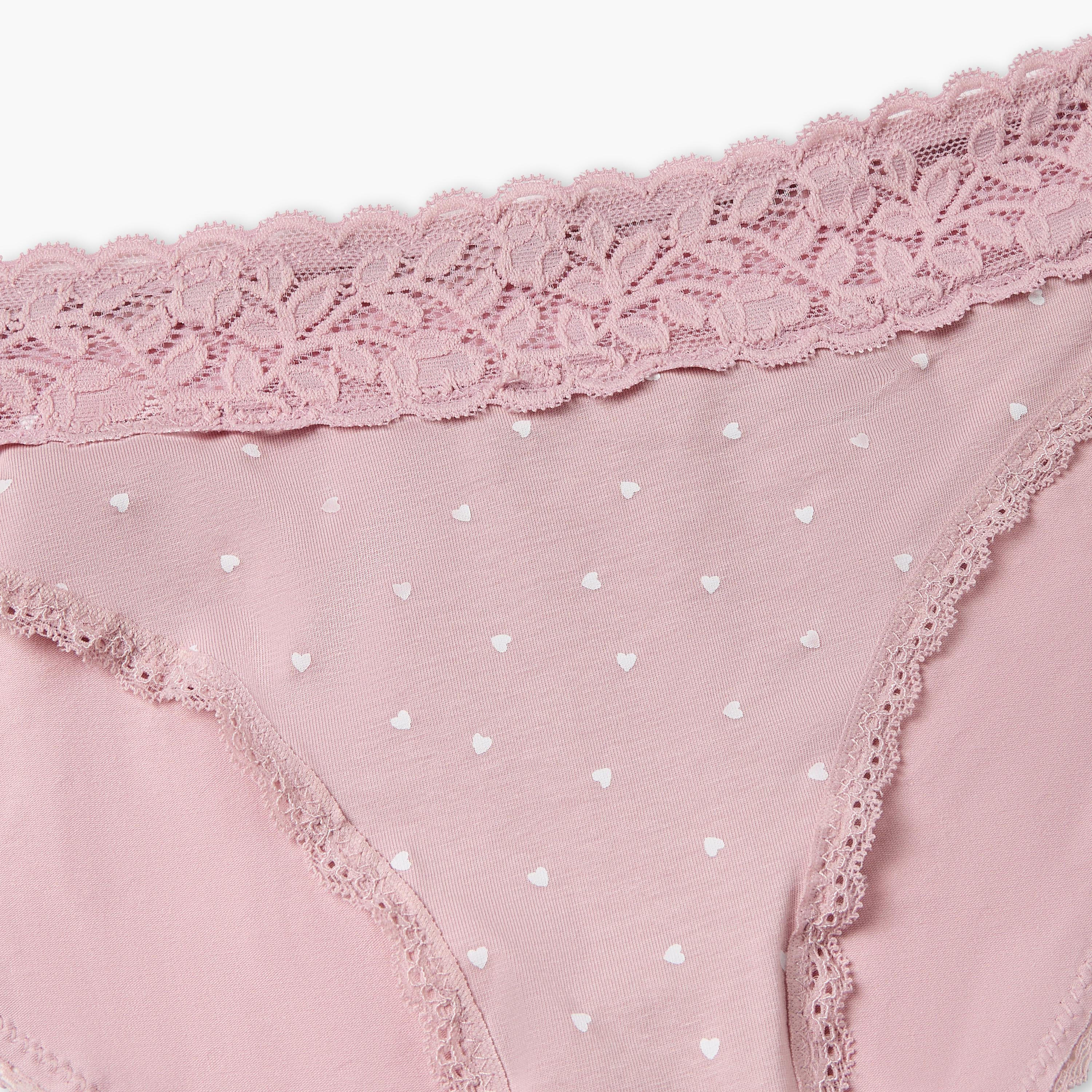 سروال داخلي بقصة دانتيل وطبعات-women-clothing-lingerie-panties-image-2