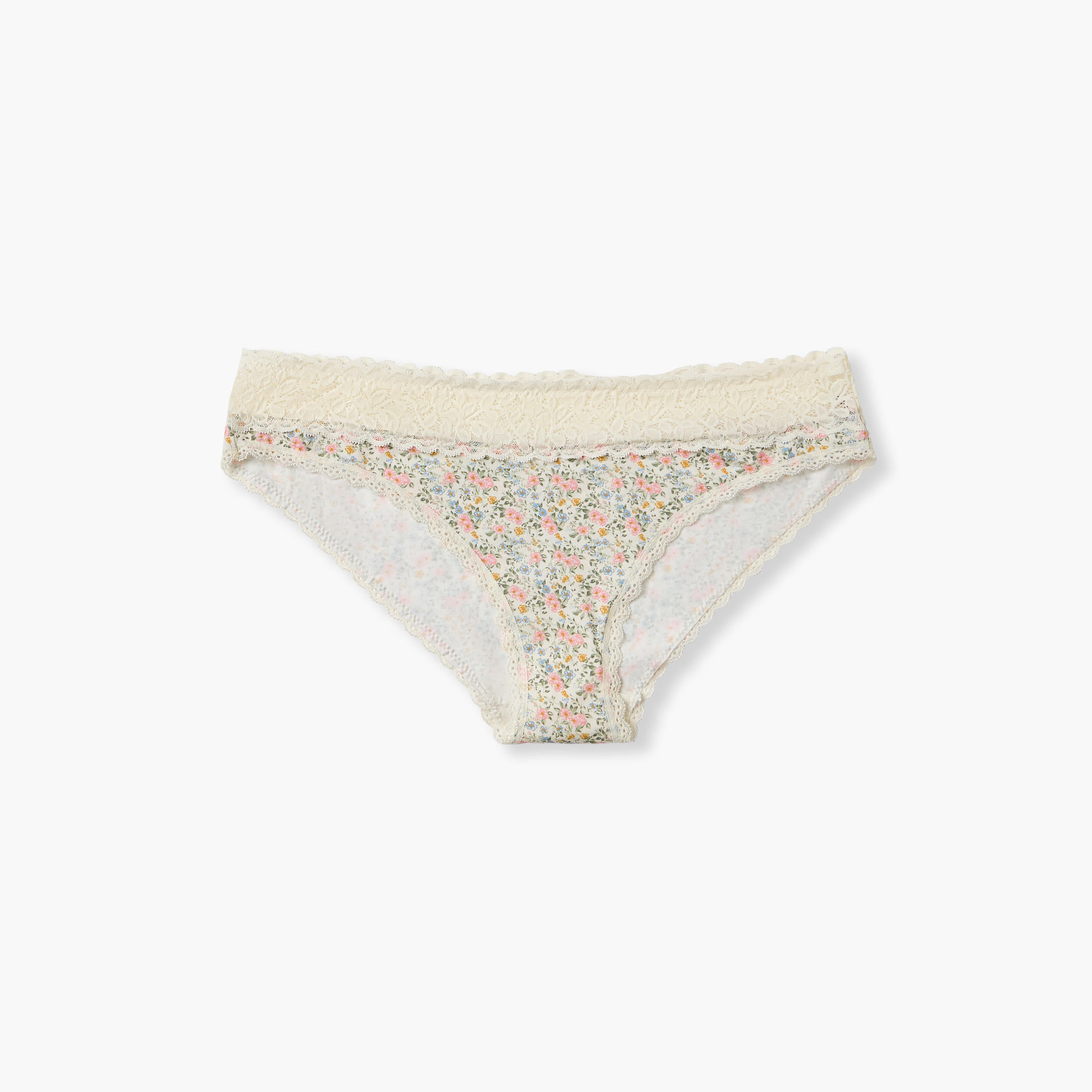 Briefs with Lace Trim and Heart Print-women-clothing-lingerie-panties-image-1