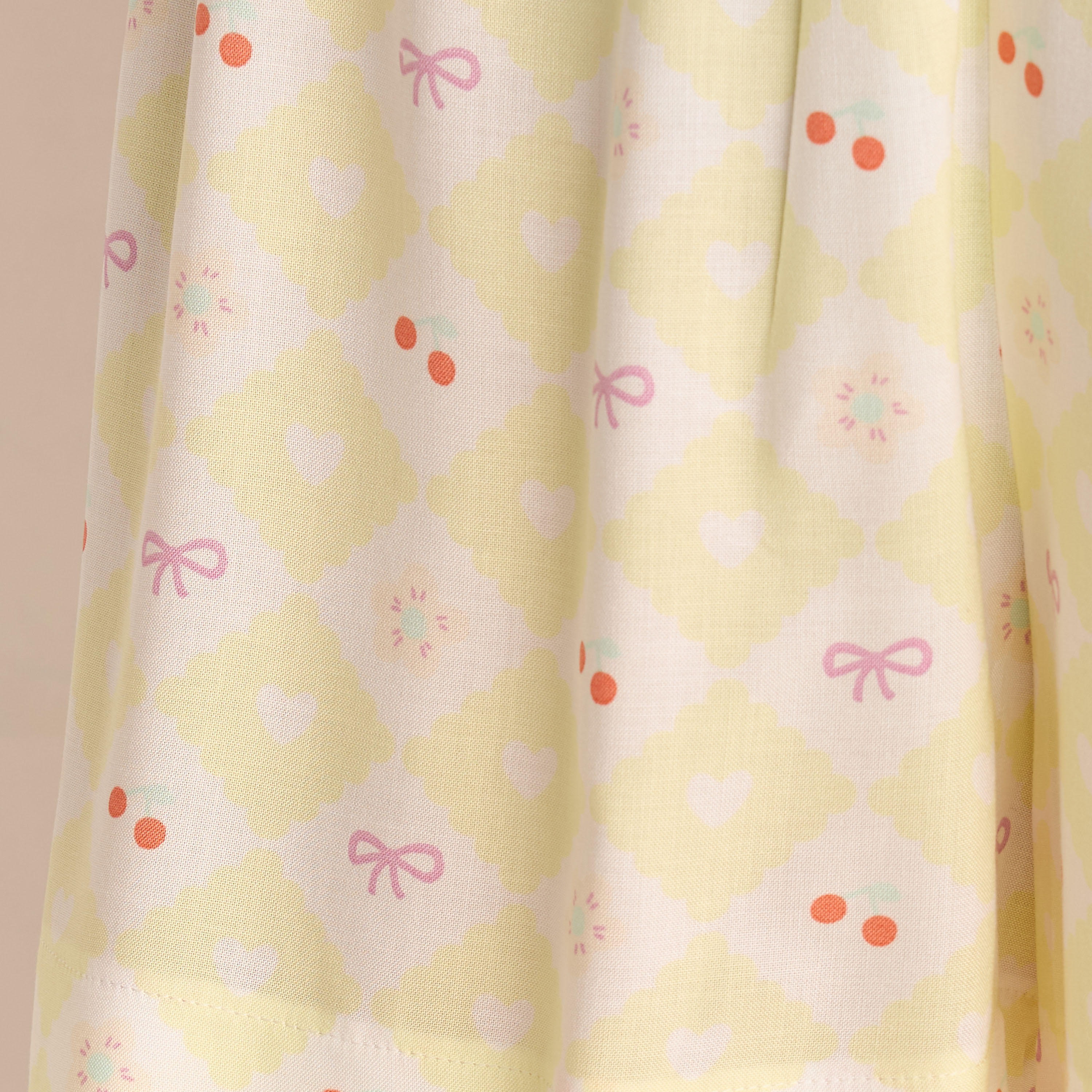 بنطلون رايون بخصر مطاطي وطبعات-women-clothing-nightwear-pyjamas-bottoms-image-1