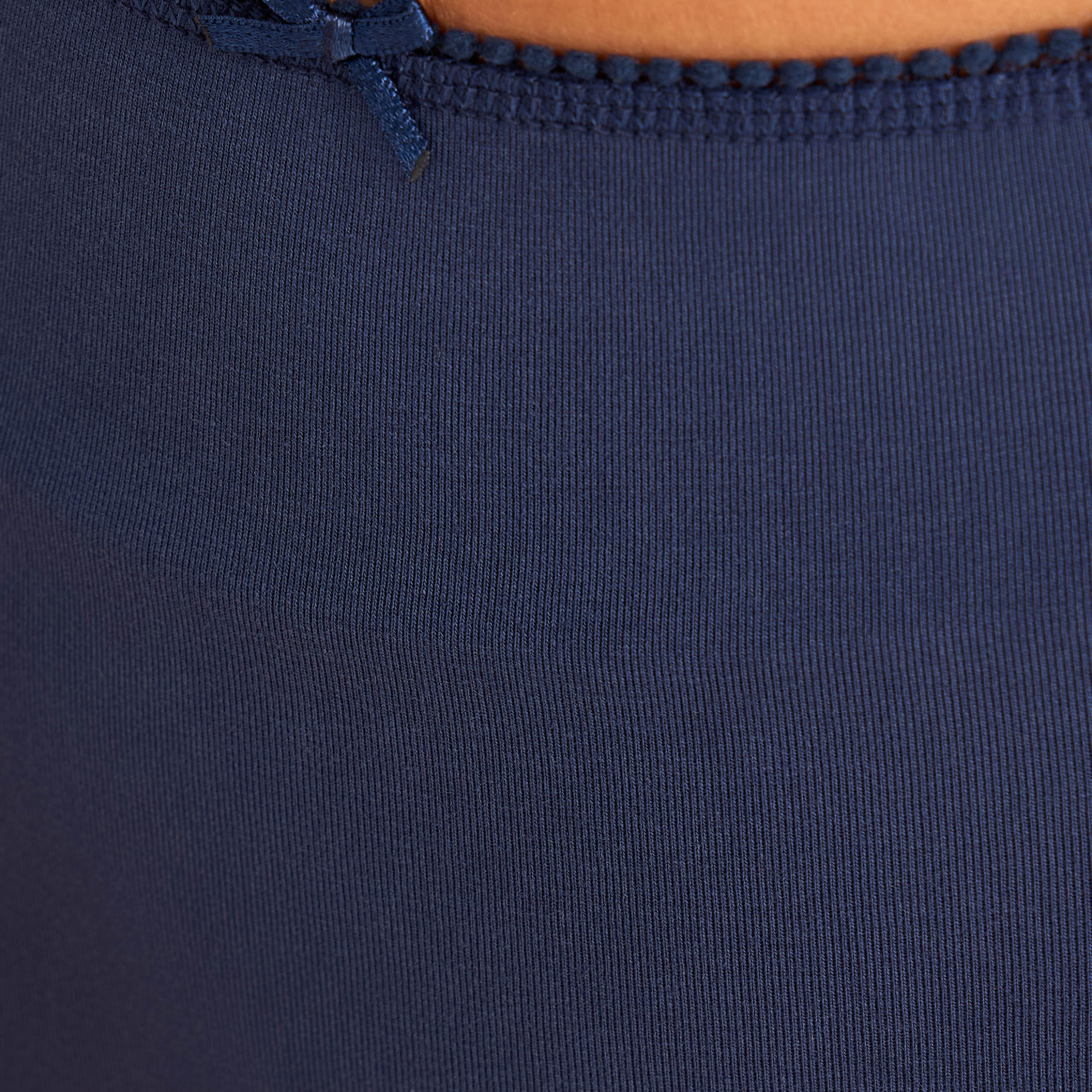طقم سراويل داخلية كاملة بخصر مرتفع وتفاصيل فيونكة - عبوة من 5 قطع-women-clothing-lingerie-panties-image-4