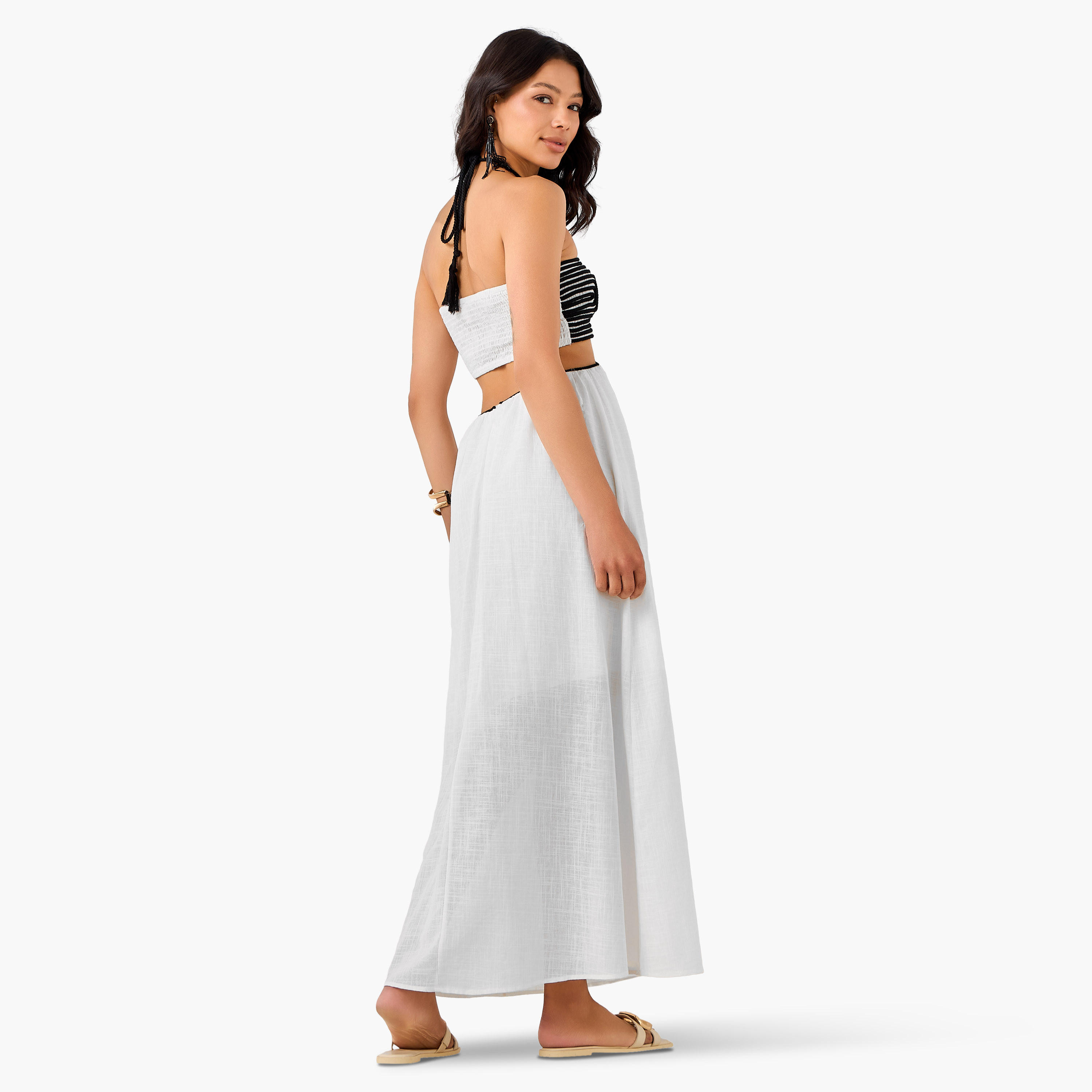 Women Geometric Rope Detail Halter Neck Maxi Dress-women-clothing-swimandbeach-beachwear-image-5