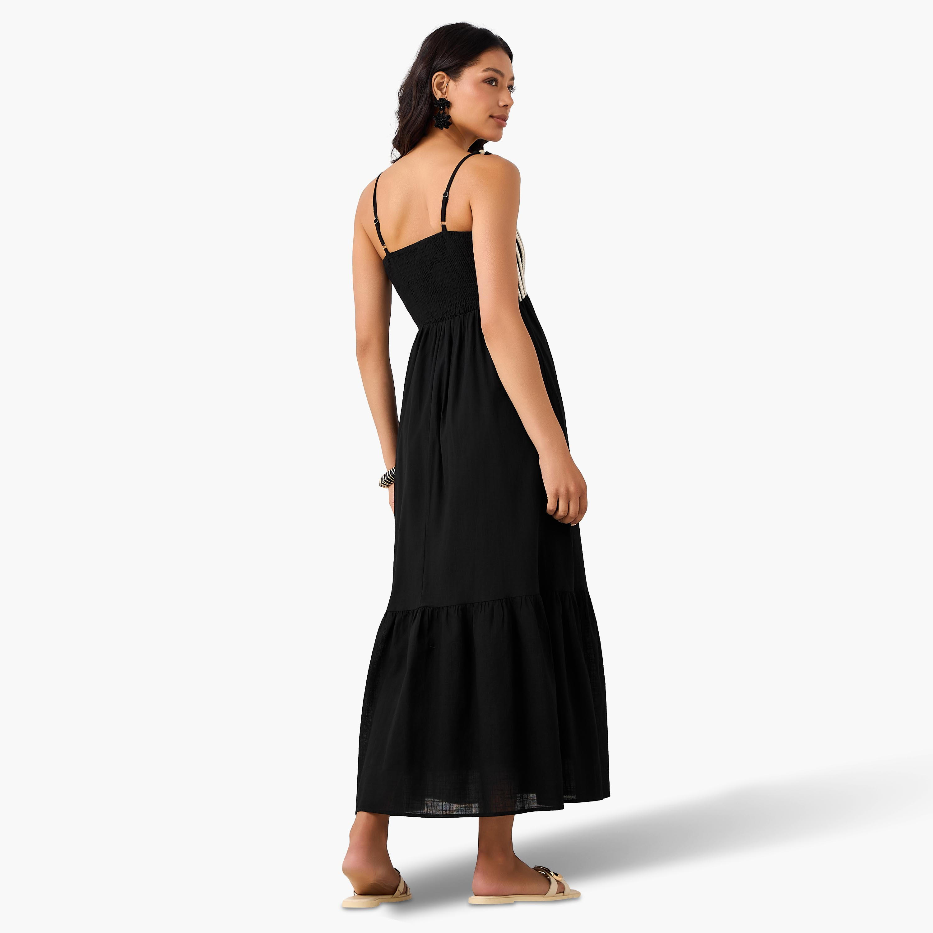 فستان طويل بتفاصيل مفرغة للنساء-women-clothing-swimandbeach-beachwear-image-4