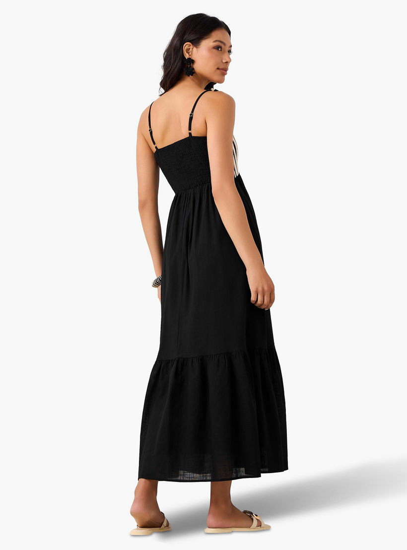 فستان طويل بتفاصيل مفرغة للنساء-women-clothing-swimandbeach-beachwear-image-4