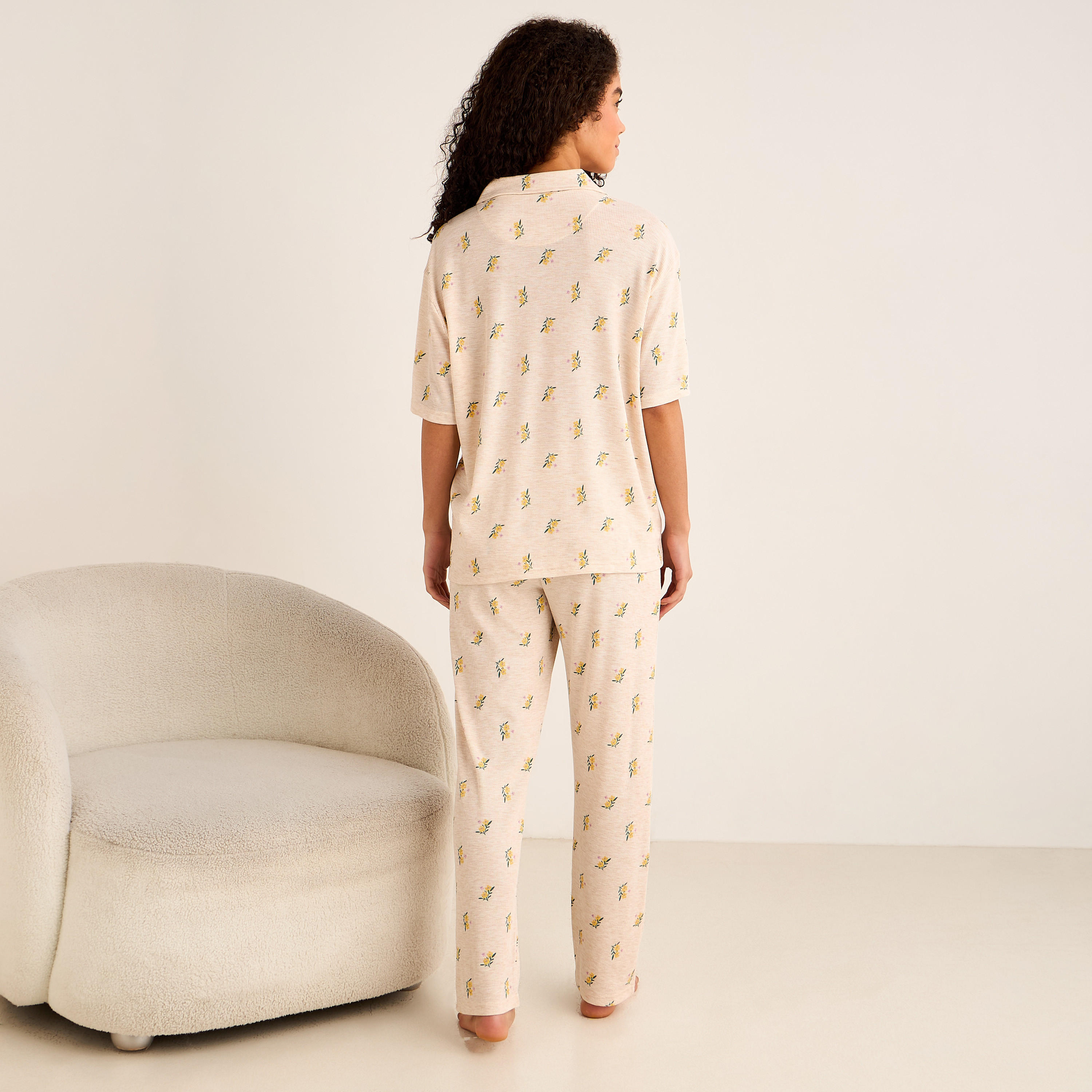 Pyjama Set Button-Down Shirt & Pants-women-clothing-nightwear-pyjamas-longsets-image-4