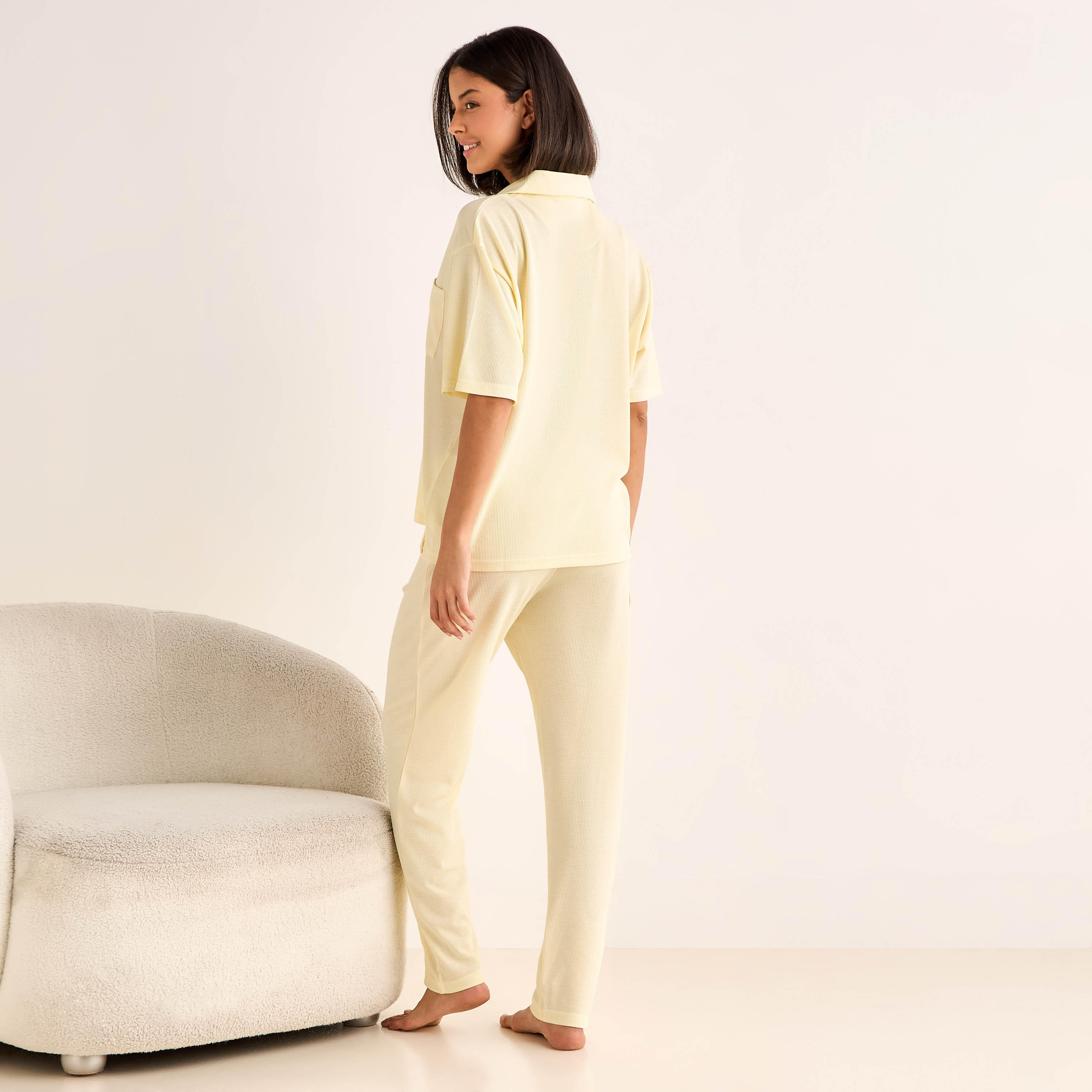 Pyjama Set Button-Down Shirt & Pants-women-clothing-nightwear-pyjamas-longsets-image-4
