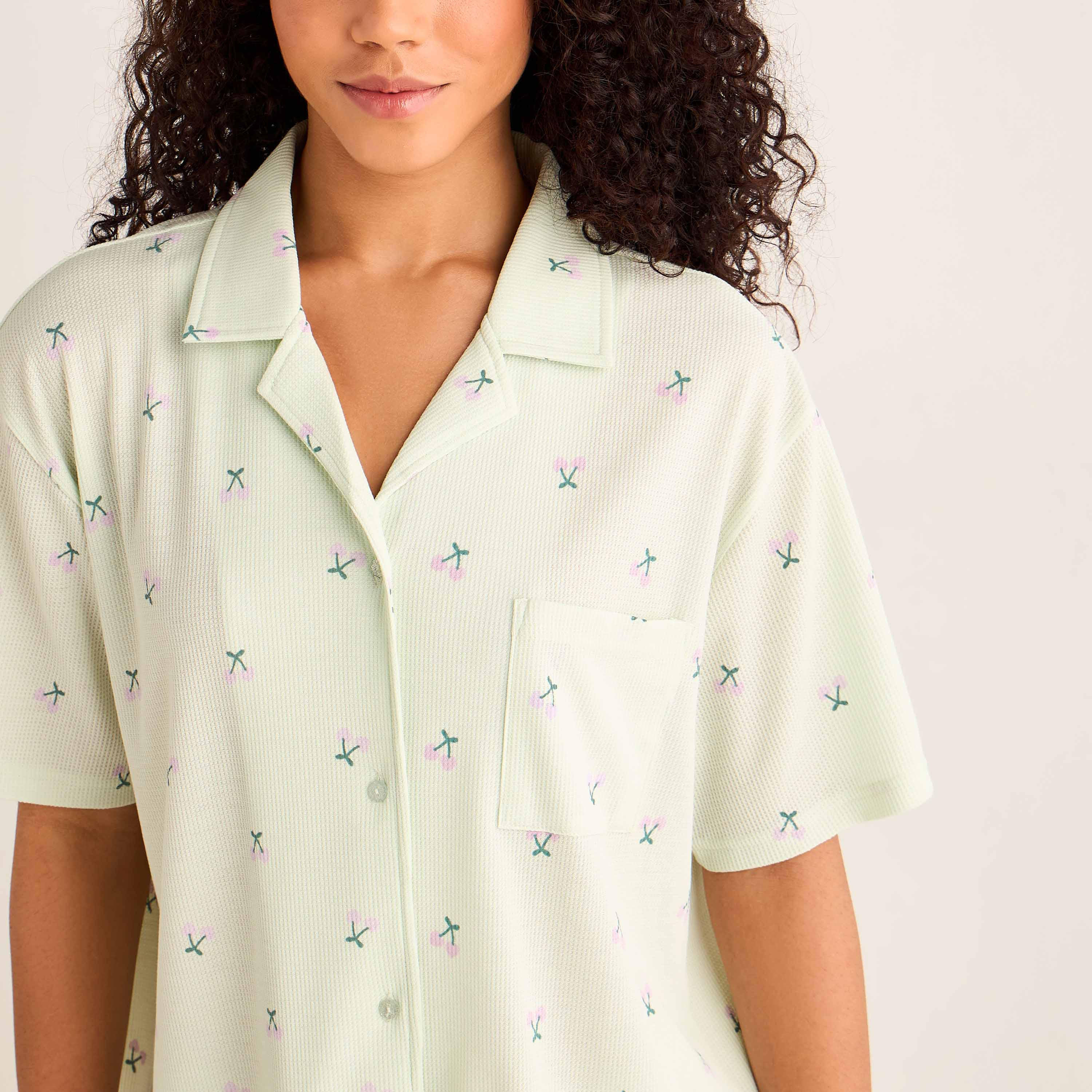Pyjama Set Button-Down Shirt & Pants-women-clothing-nightwear-pyjamas-longsets-image-5