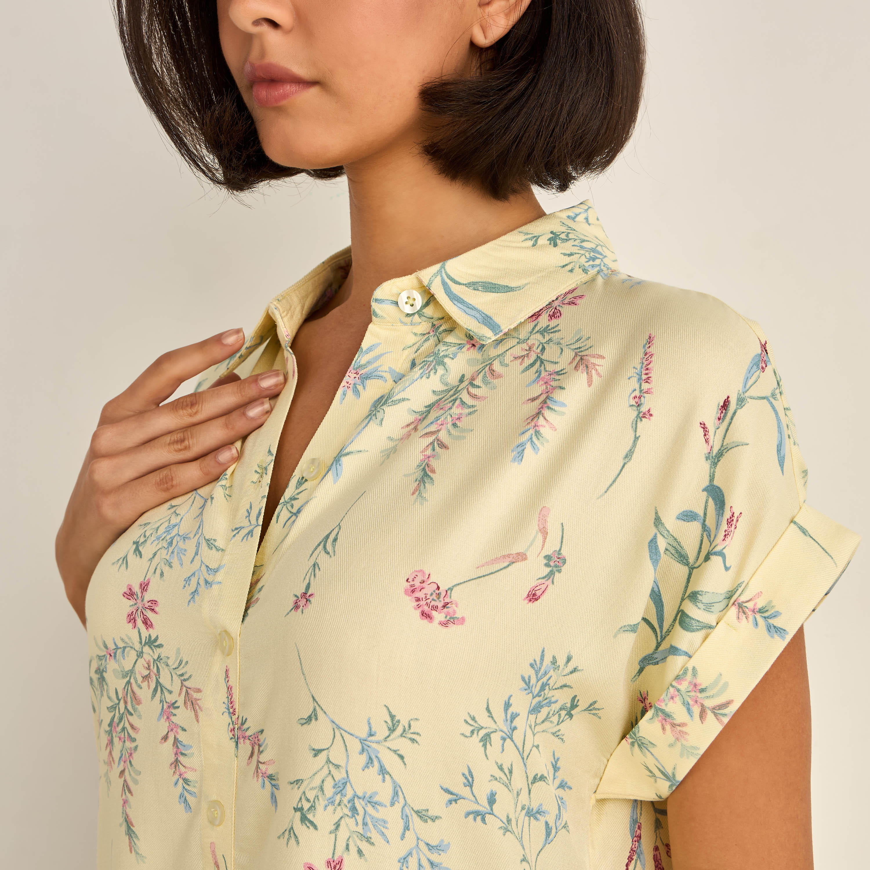 Night Dress Short Sleeves Assorted Print Viscose - Set of 2-women-clothing-nightwear-nighties-image-4