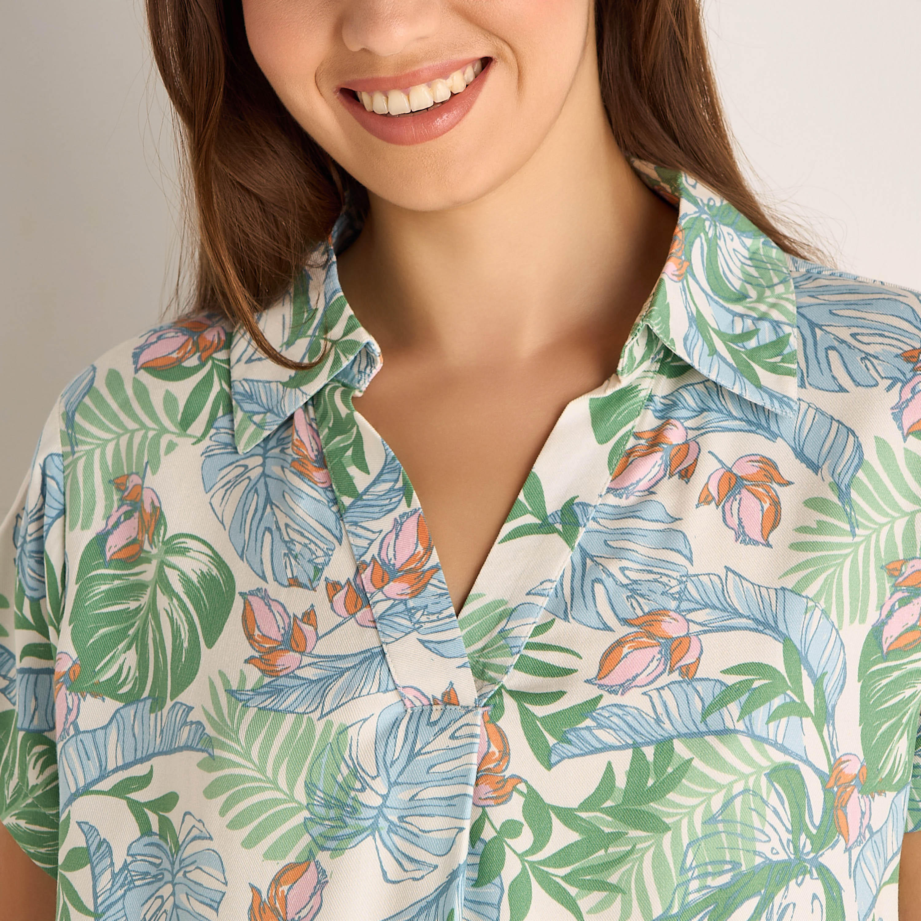 طقم قميص بأزرار وبنطلون بيجاما فيسكوز مع قناع عيون-women-clothing-nightwear-pyjamas-longsets-image-5