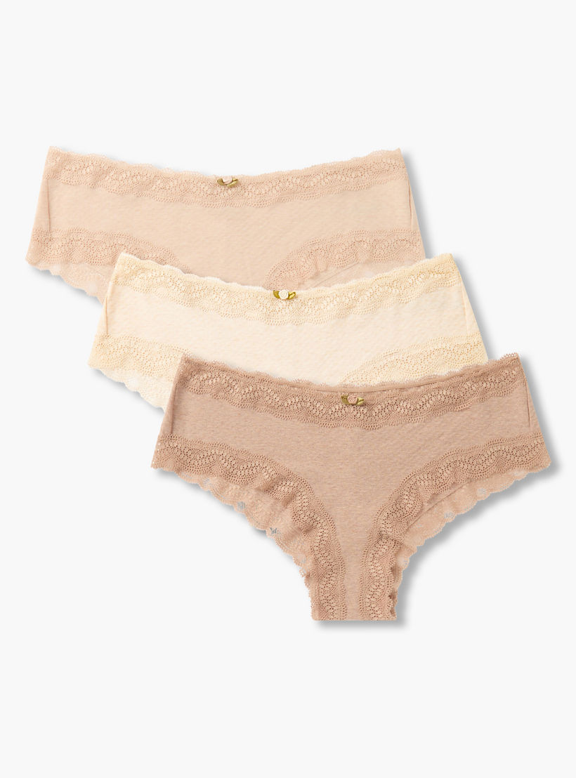 Set of 3 - Cheekster Briefs with Lace Trim-women-clothing-lingerie-panties-image-1