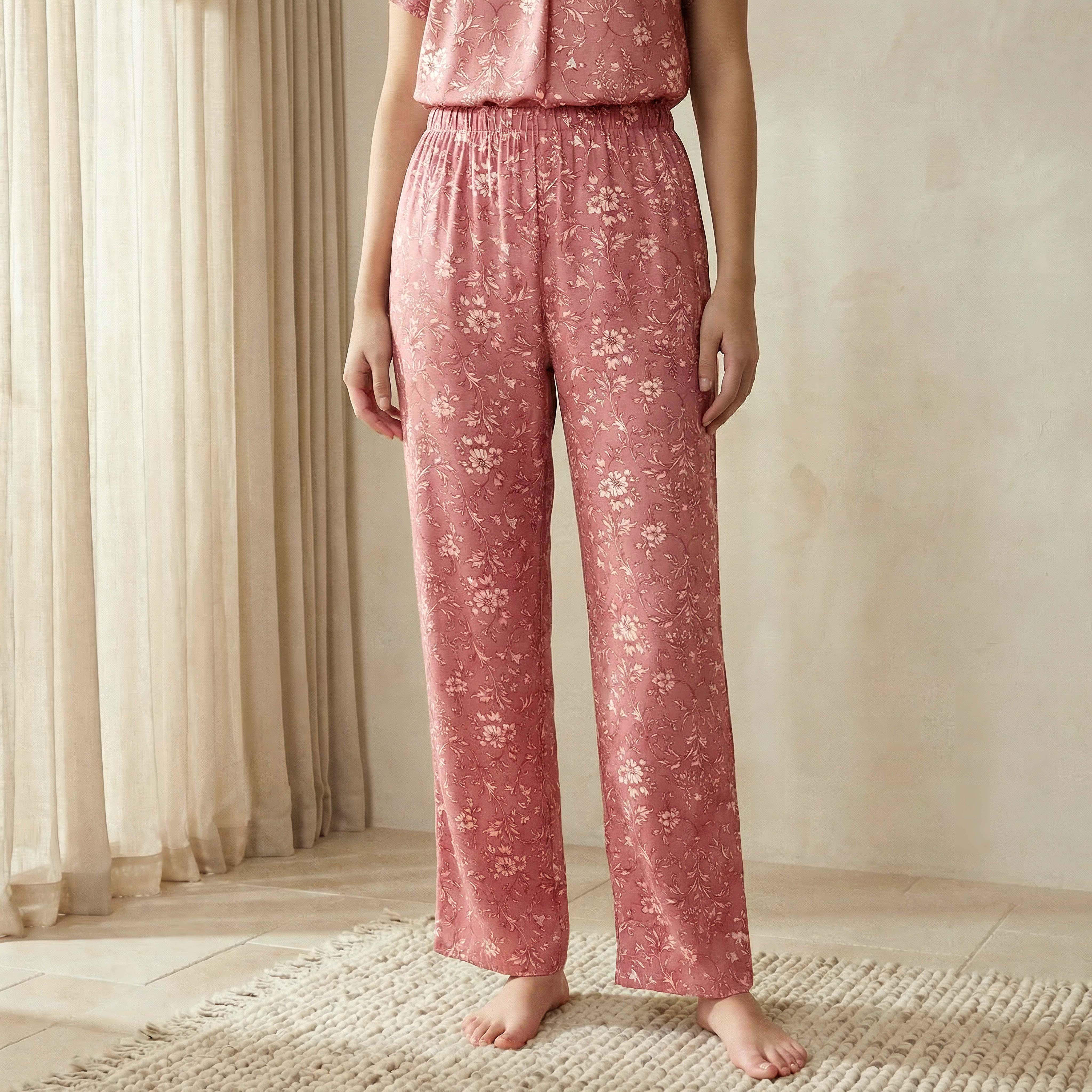 Pyjama Set Top & Trousers Viscose-women-clothing-nightwear-pyjamas-longsets-image-5