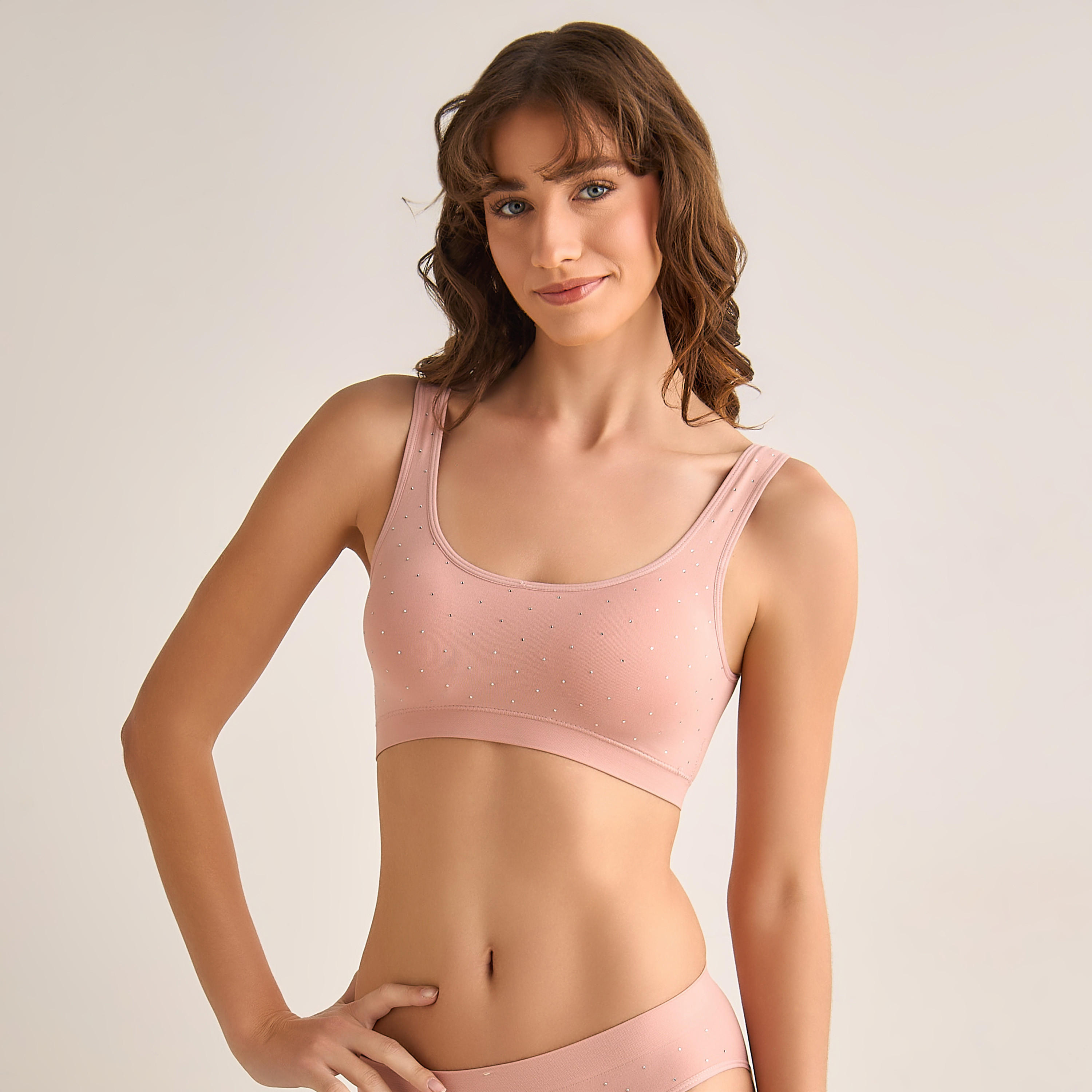 صدرية رياضية بدون حياكة بتغطية كاملة من سكينز-women-clothing-lingerie-bras-image-5