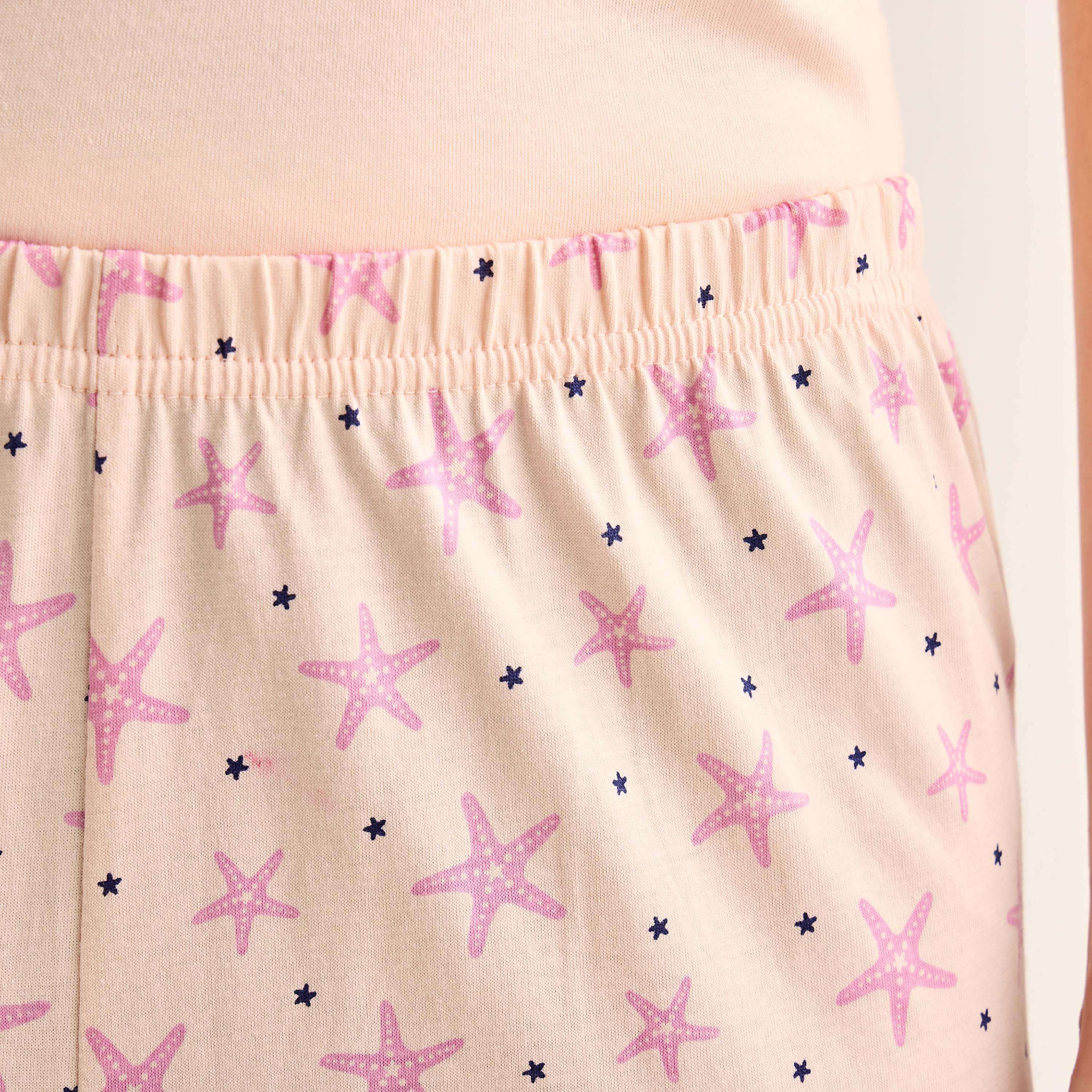 طقم بيجامة قطن بطبعات-women-clothing-nightwear-pyjamas-longsets-image-1