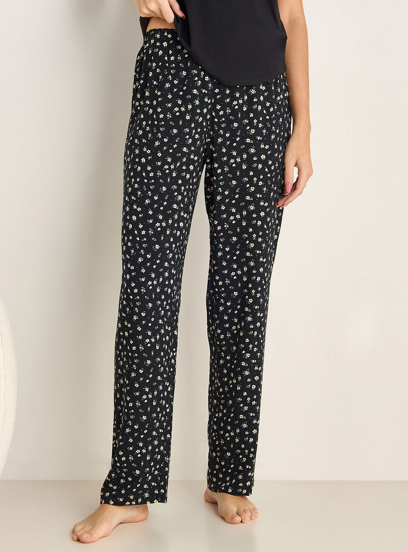 طقم تيشيرت وبنطلون بيجاما-women-clothing-nightwear-pyjamas-longsets-image-4