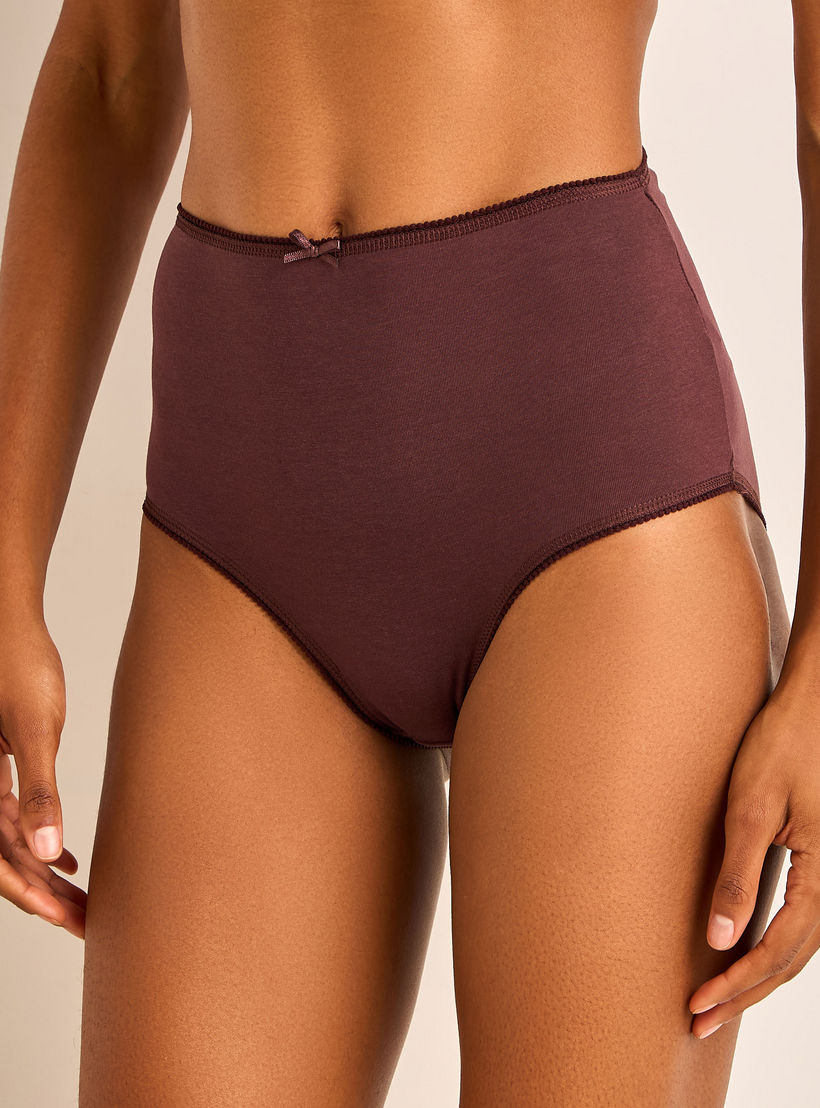 Set of 5 - Full Briefs with Bow Detail-women-clothing-lingerie-panties-image-7