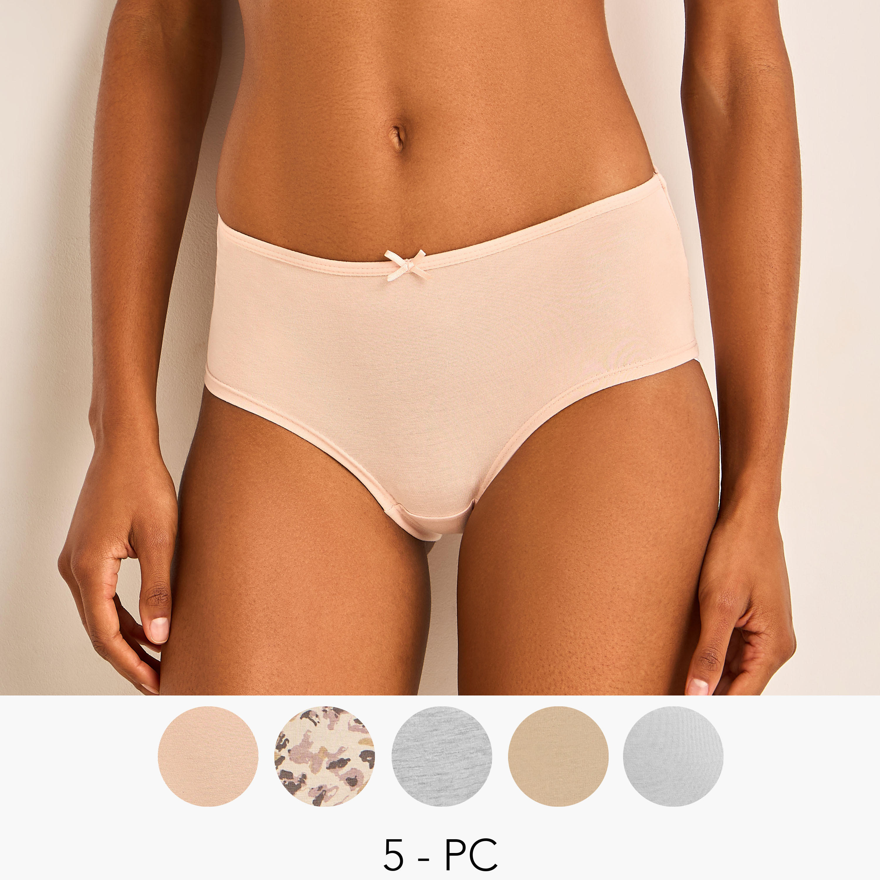 Set of 5 - Briefs with Assorted Print-women-clothing-lingerie-panties-image-1