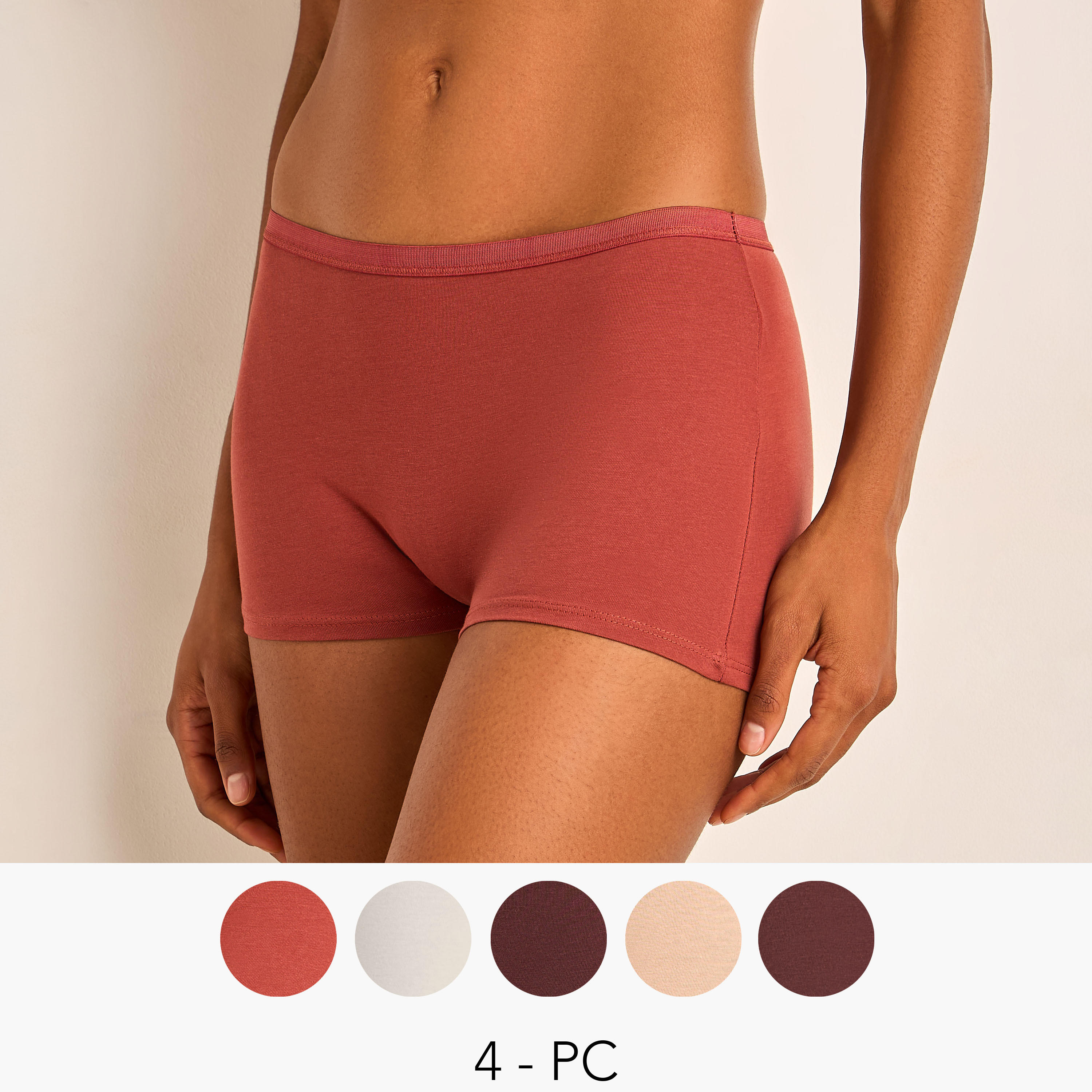 Set of 5 - Boyshort Briefs-women-clothing-lingerie-panties-image-1