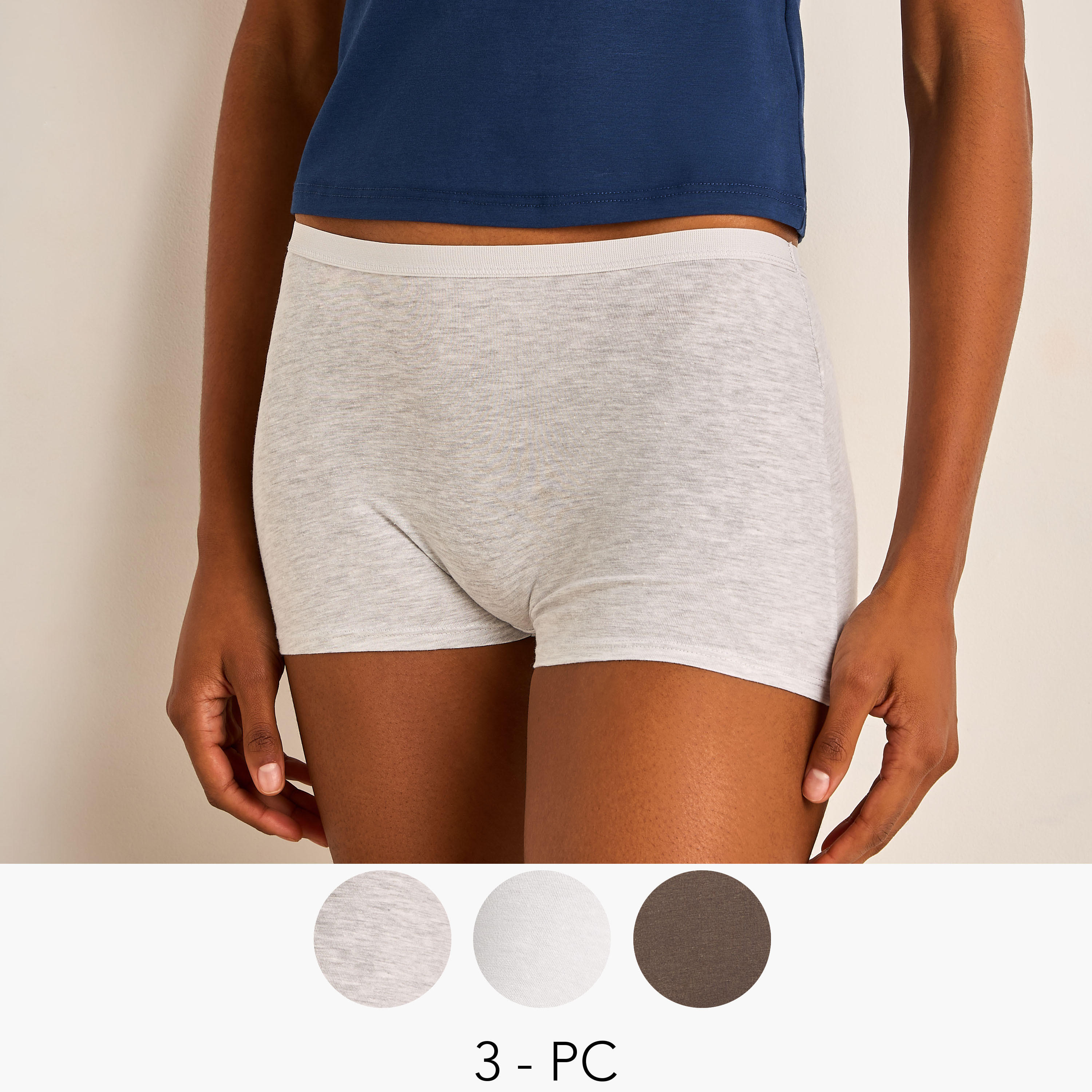 Set of 3 - Boyshort Briefs-women-clothing-lingerie-panties-image-1