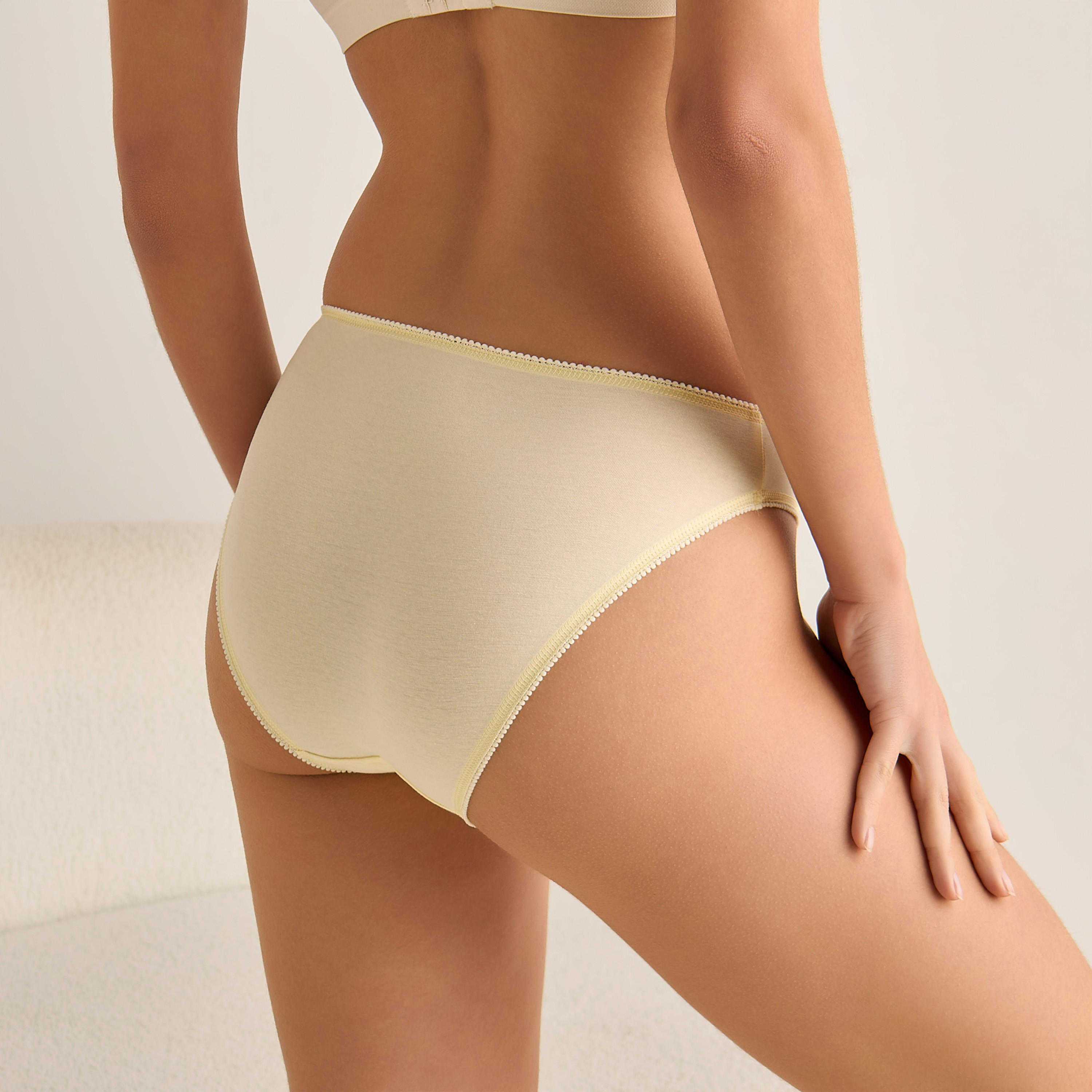Set of 5 - Bow Detail Bikini Briefs-women-clothing-lingerie-panties-image-3