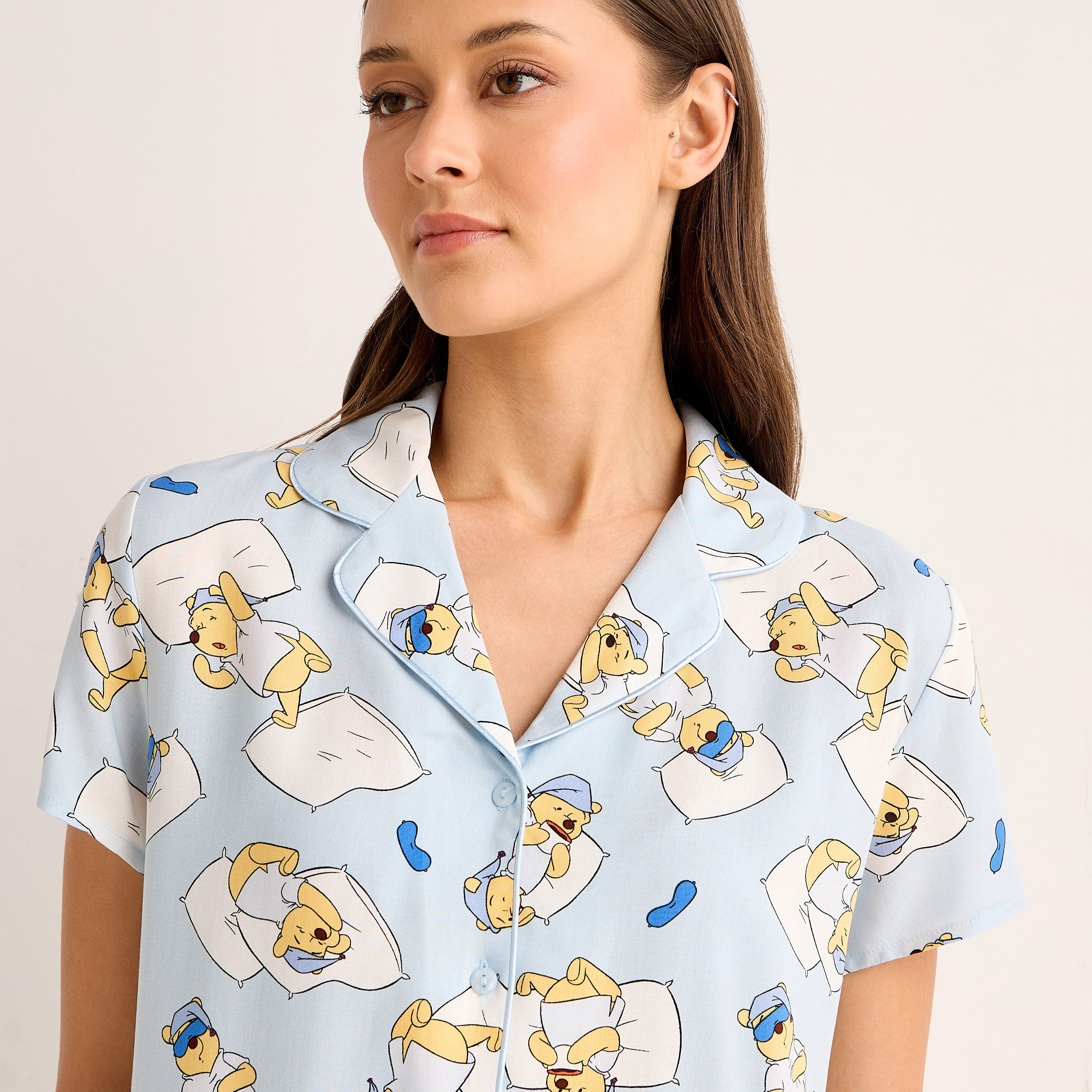 طقم بيجاما فيسكوز قميص وبنطلون-women-clothing-nightwear-pyjamas-longsets-image-2