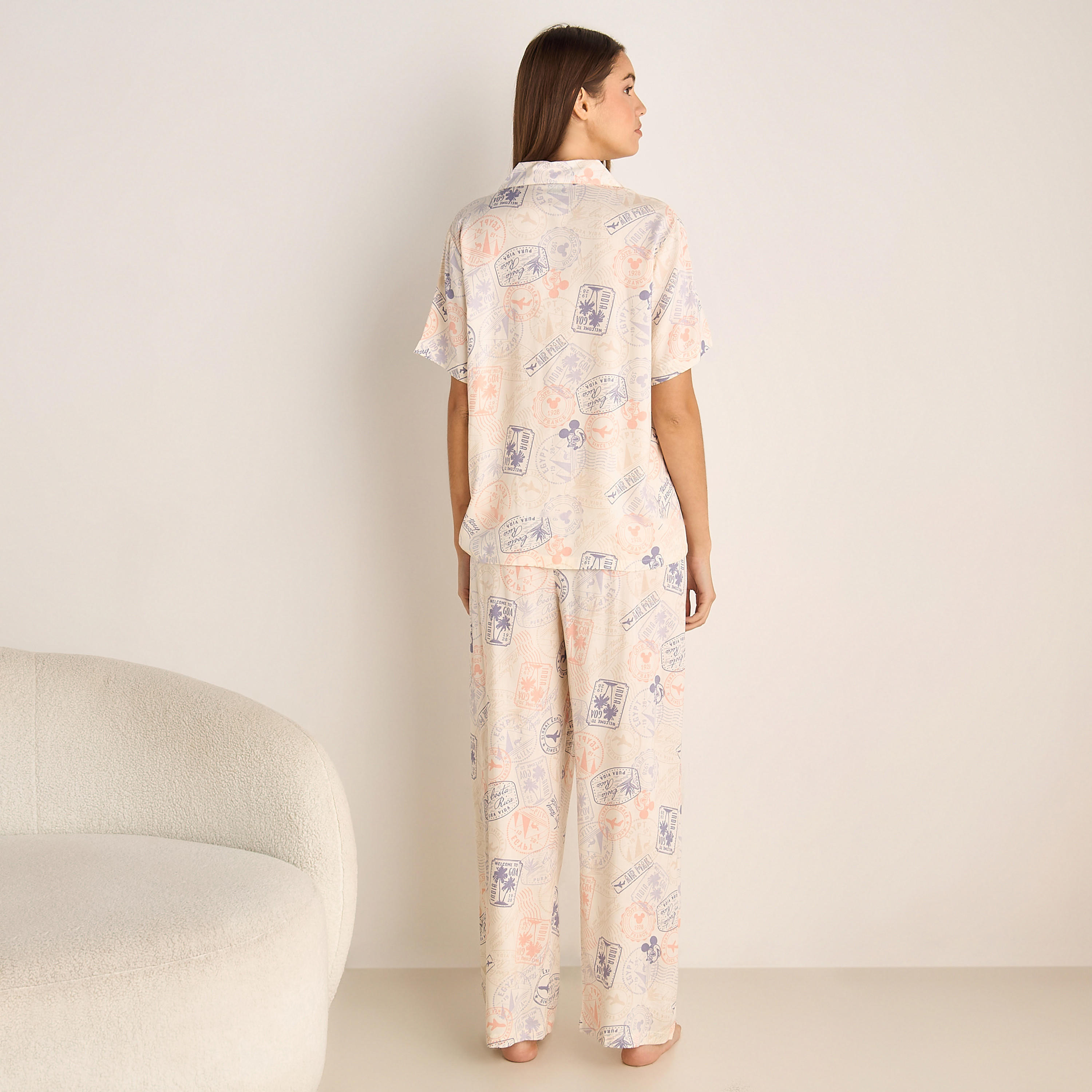 طقم بيجامة فيسكوز قميص وبنطلون-women-clothing-nightwear-pyjamas-longsets-image-4