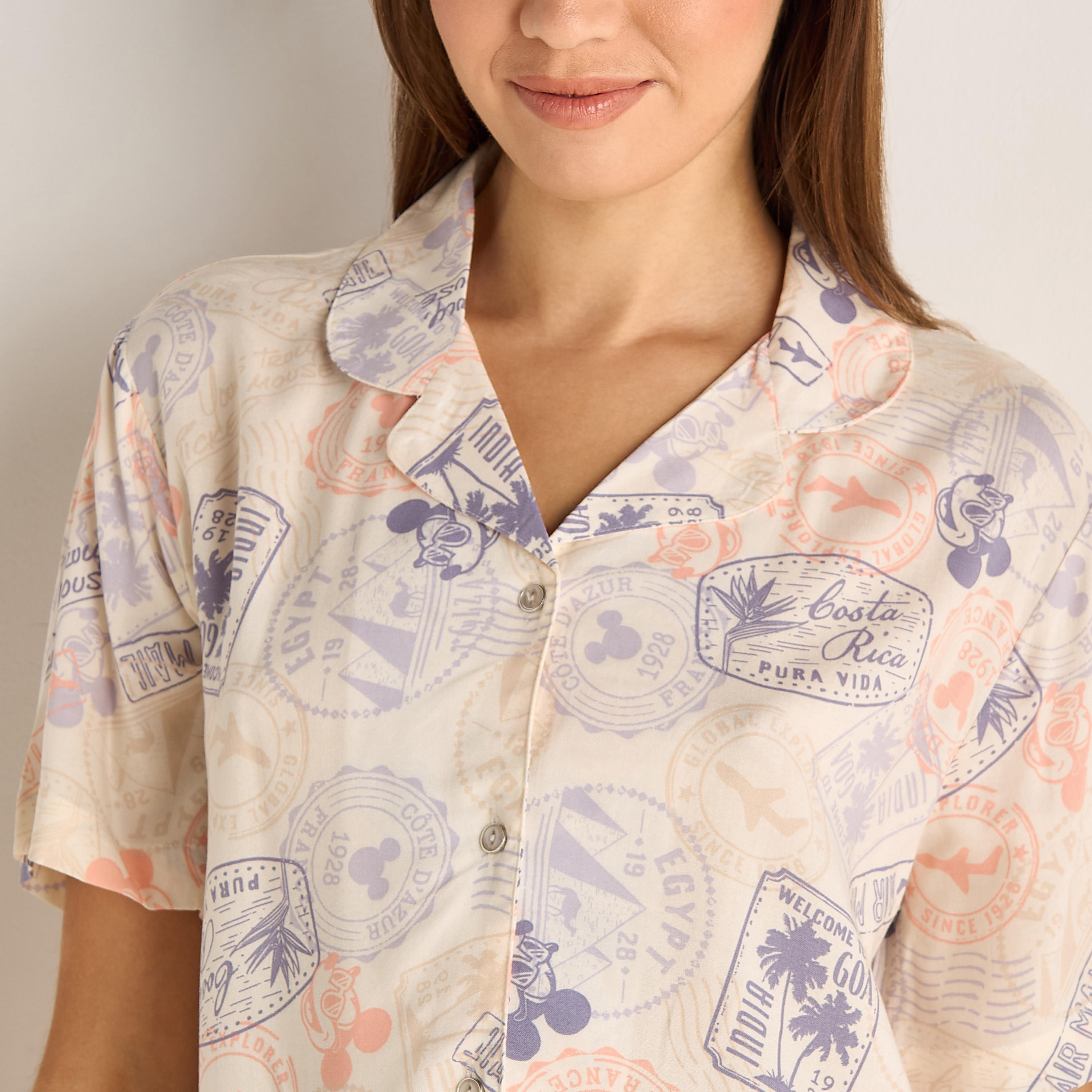 طقم بيجامة فيسكوز قميص وبنطلون-women-clothing-nightwear-pyjamas-longsets-image-5