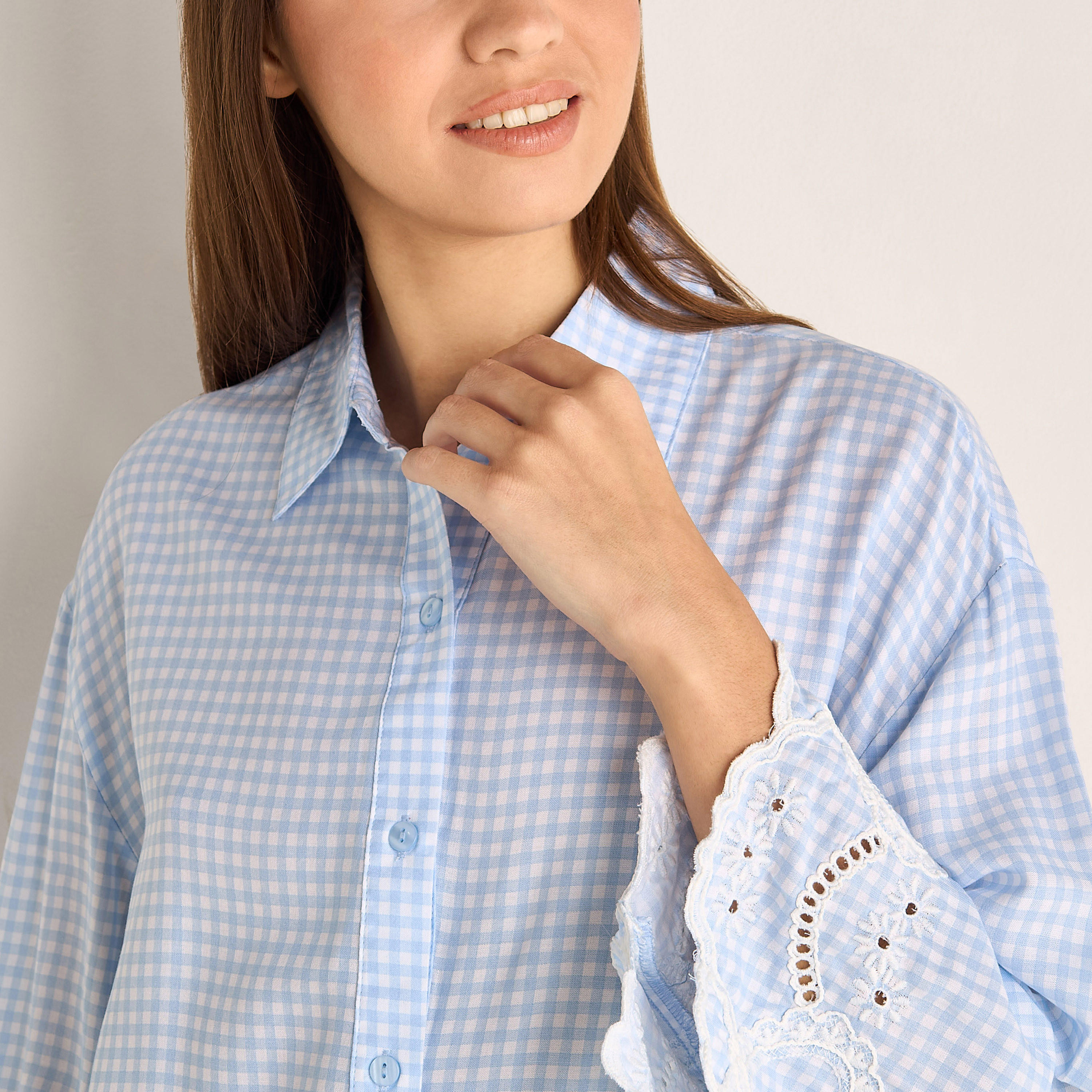 طقم بيجامة فيسكوز قميص وبنطلون-women-clothing-nightwear-pyjamas-longsets-image-5