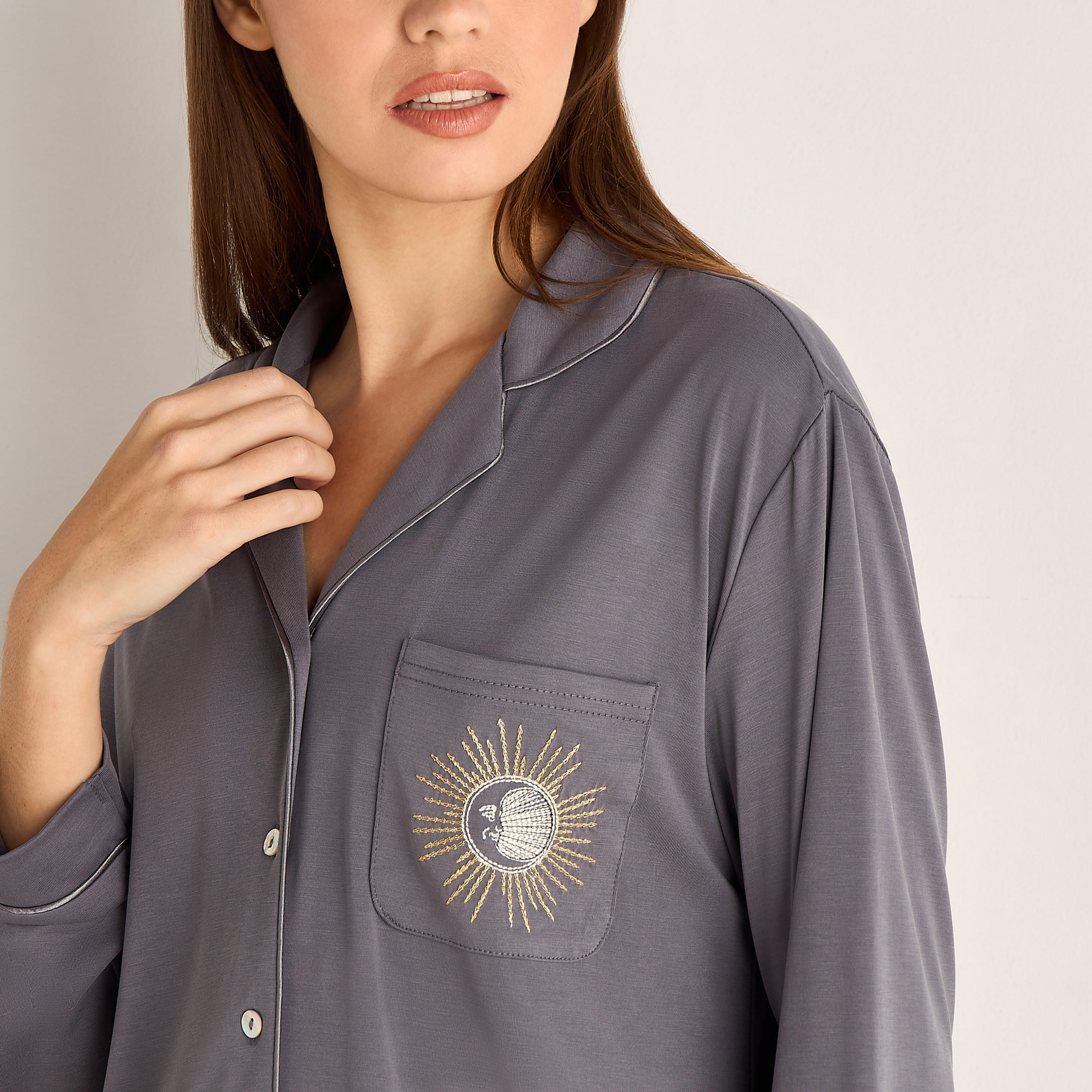 Pyjama Set Shirt and Pants Modal-women-clothing-nightwear-pyjamas-longsets-image-5