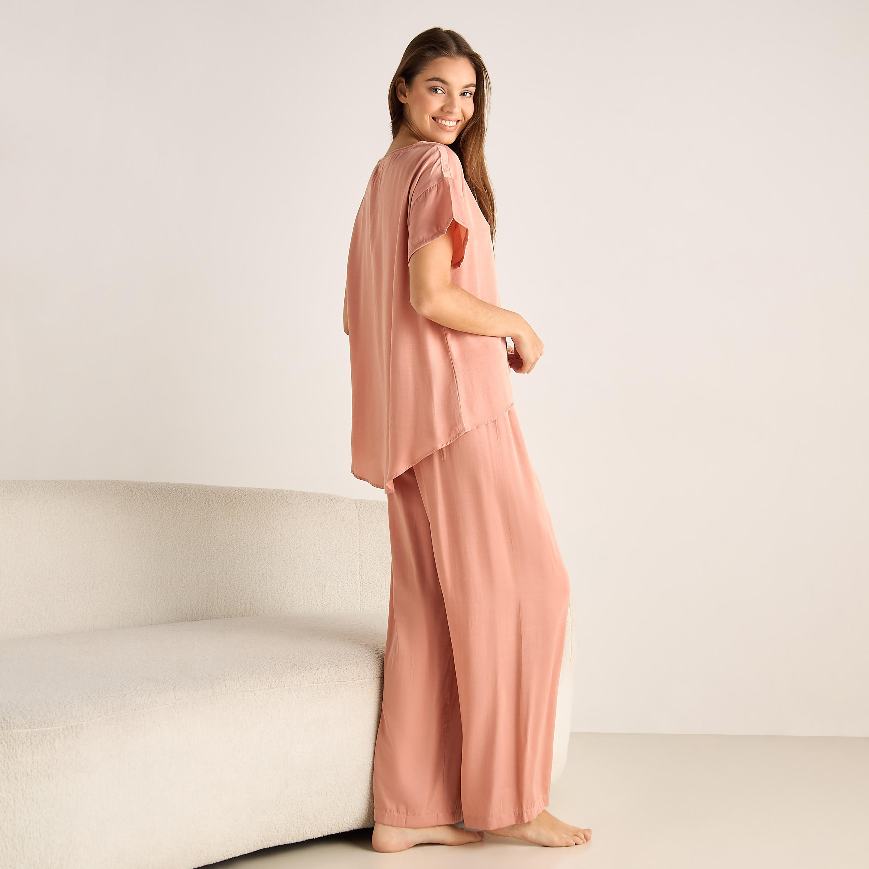 Pyjama Set Top and Pants Satin-women-clothing-nightwear-pyjamas-longsets-image-3