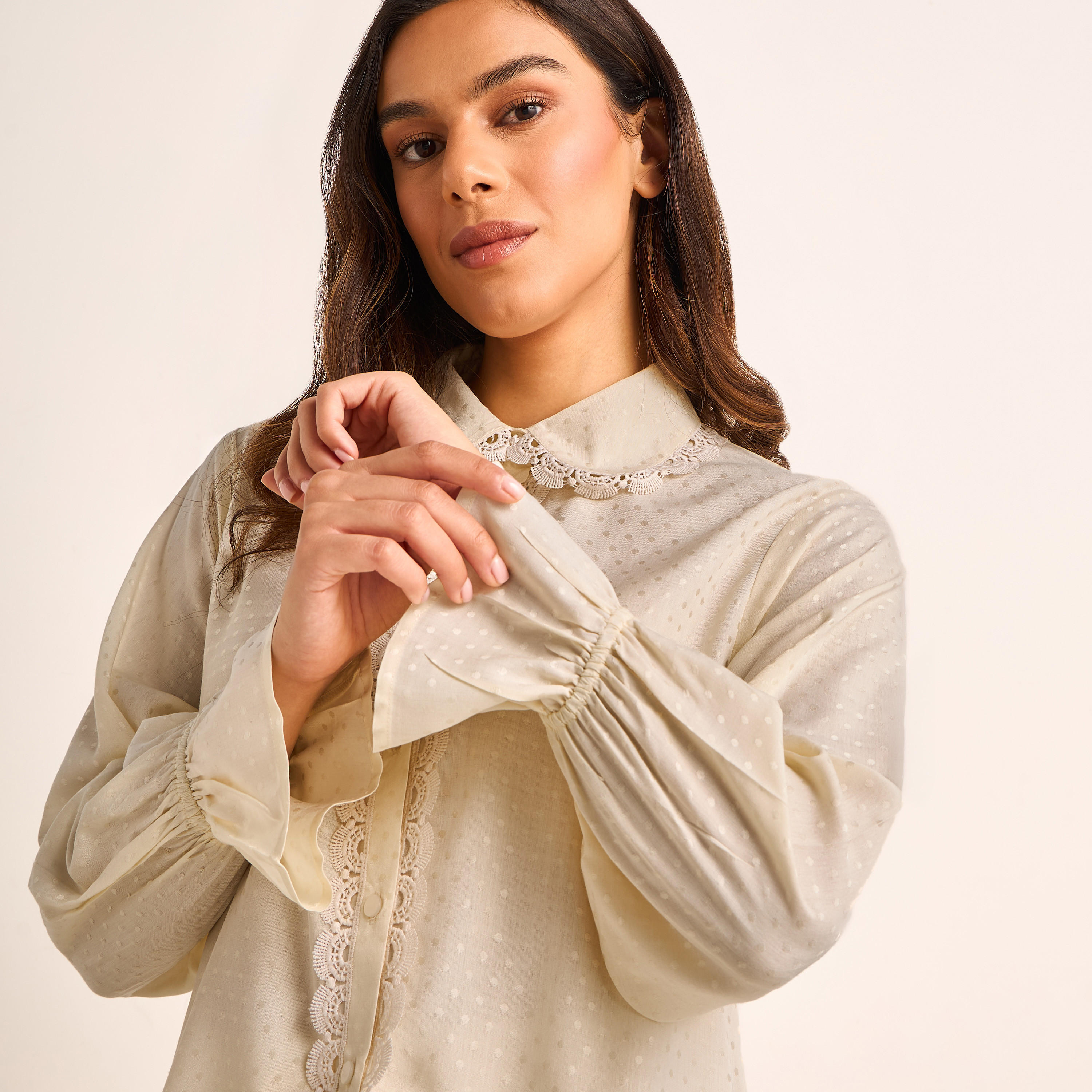 Pyjama Set Button-Down Shirt & Trousers Viscose-women-clothing-nightwear-pyjamas-longsets-image-6