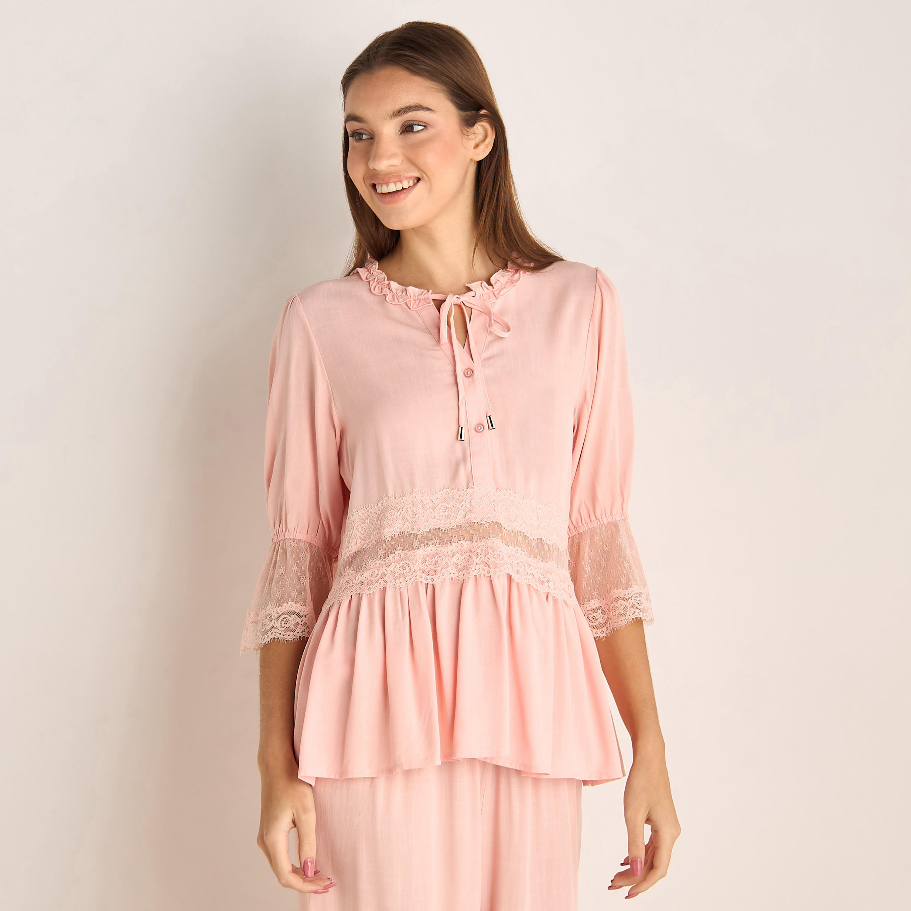 Pyjama Set Top and Pants Viscose-women-clothing-nightwear-pyjamas-longsets-image-2