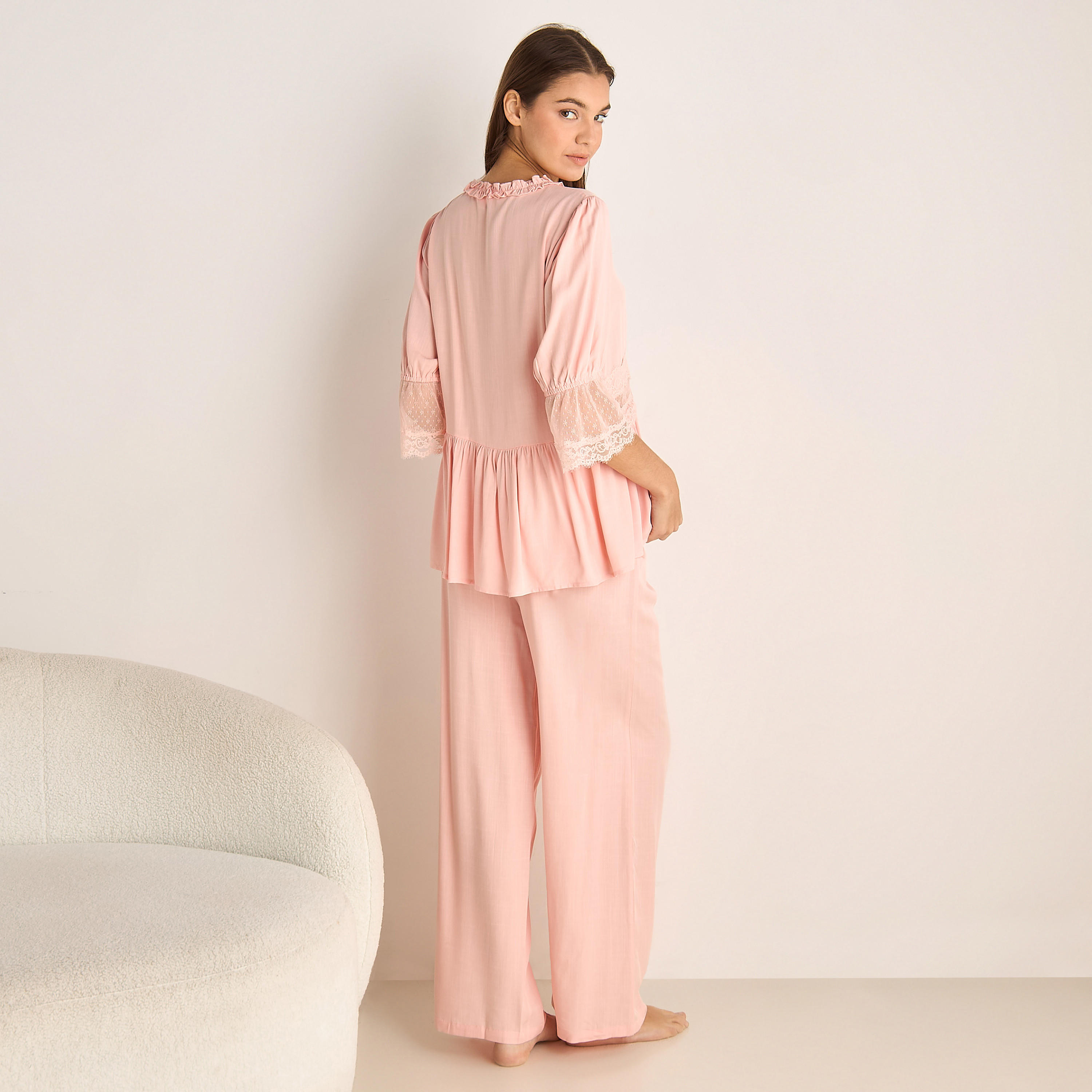 Pyjama Set Top and Pants Viscose-women-clothing-nightwear-pyjamas-longsets-image-3