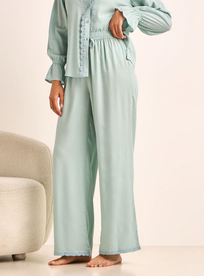 طقم بيجامة قميص وبنطلون-women-clothing-nightwear-pyjamas-longsets-image-3