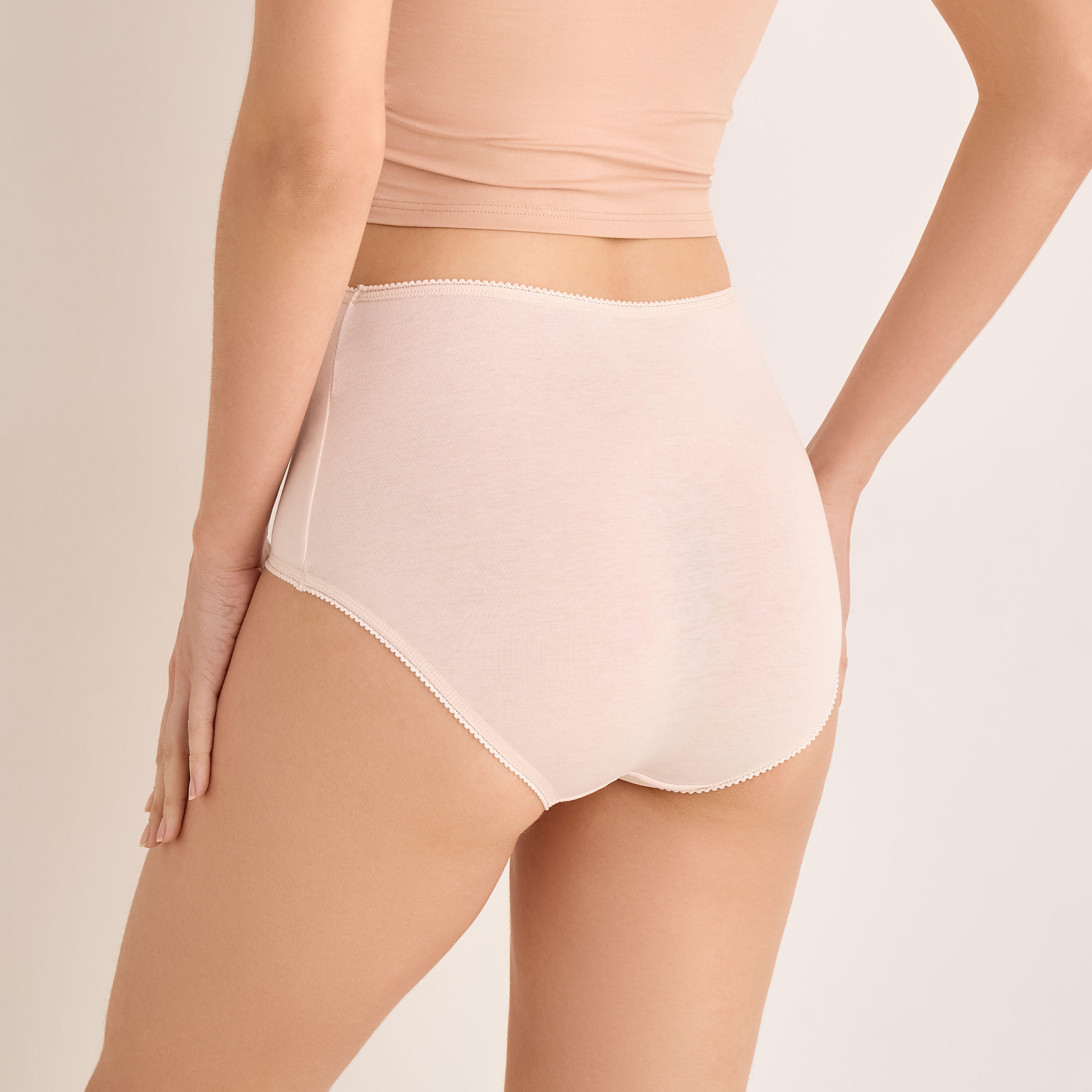 Set of 5 - Full Briefs High Waist Bow Accent-women-clothing-lingerie-panties-image-7