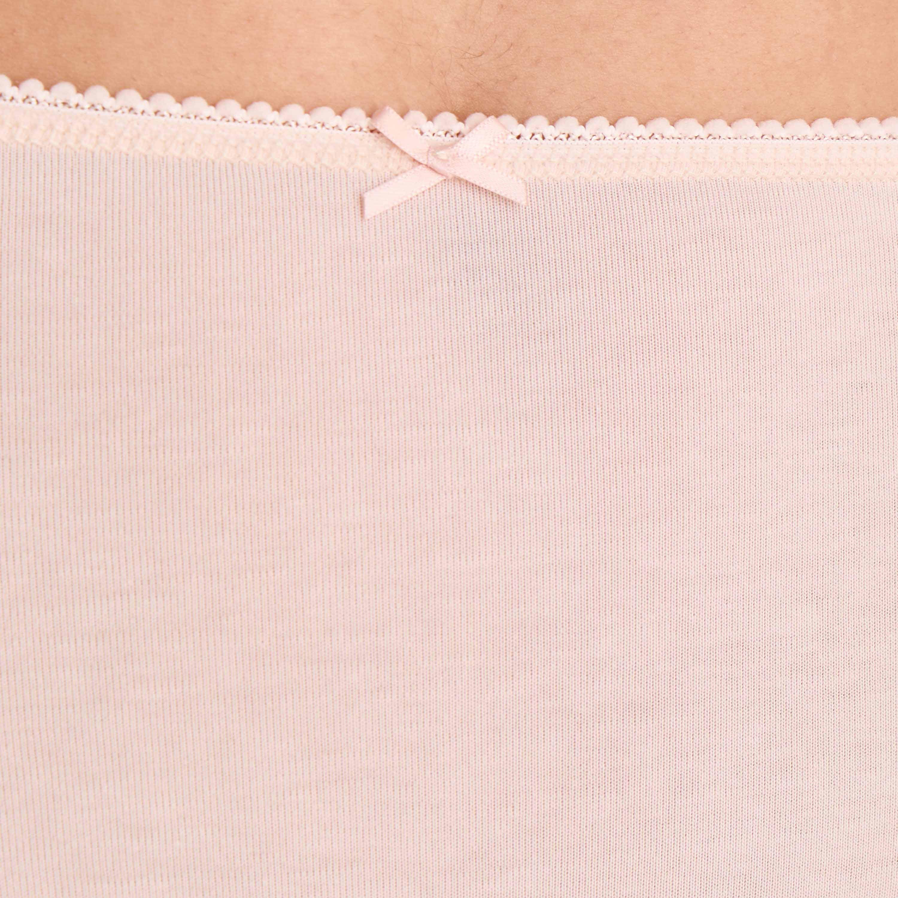 Set of 5 - Full Briefs High Waist Bow Accent-women-clothing-lingerie-panties-image-8