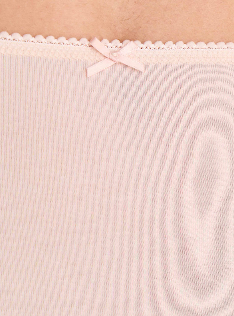 Set of 5 - Full Briefs High Waist Bow Accent-women-clothing-lingerie-panties-image-8