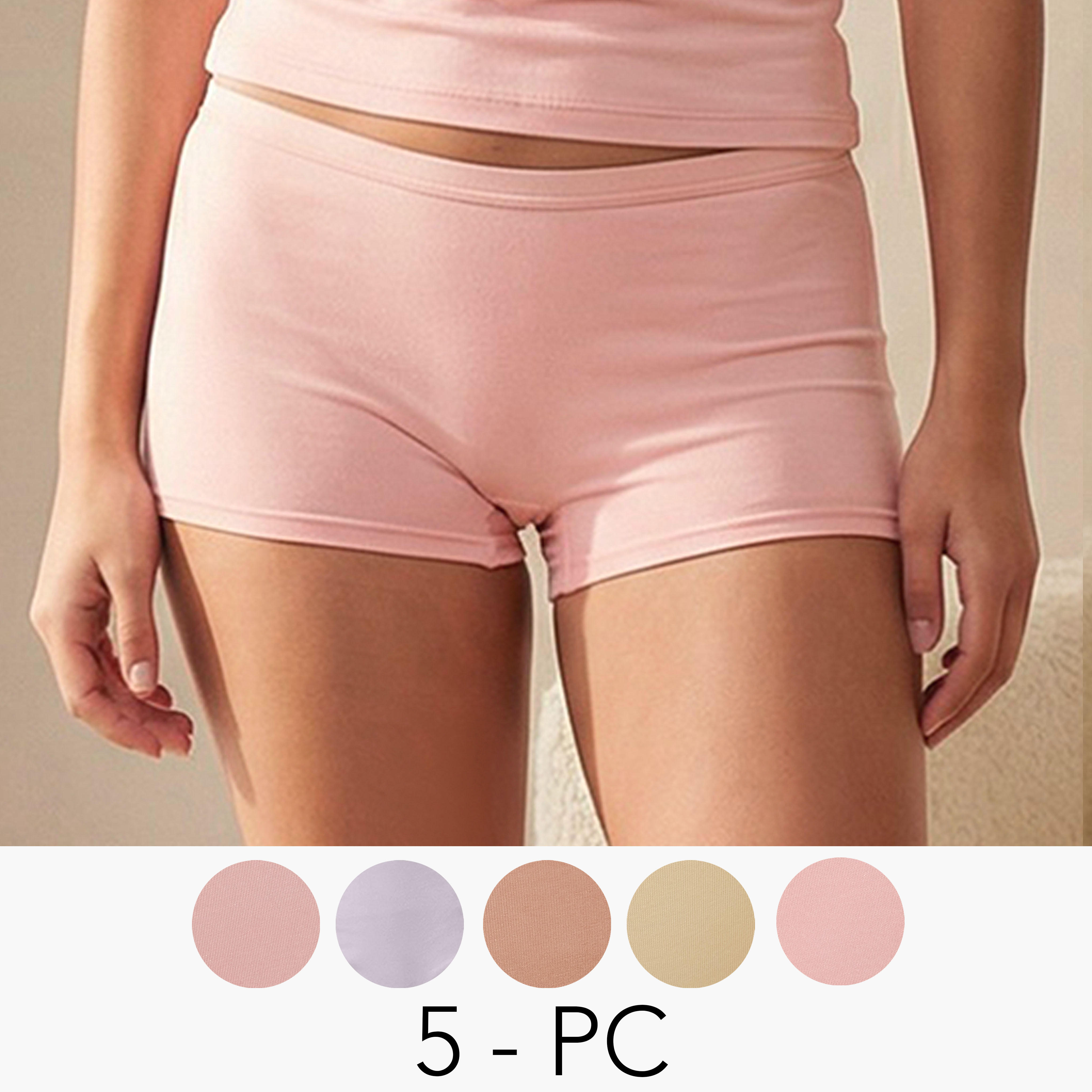 Set of 5 - Boxer Briefs-women-clothing-lingerie-panties-image-1
