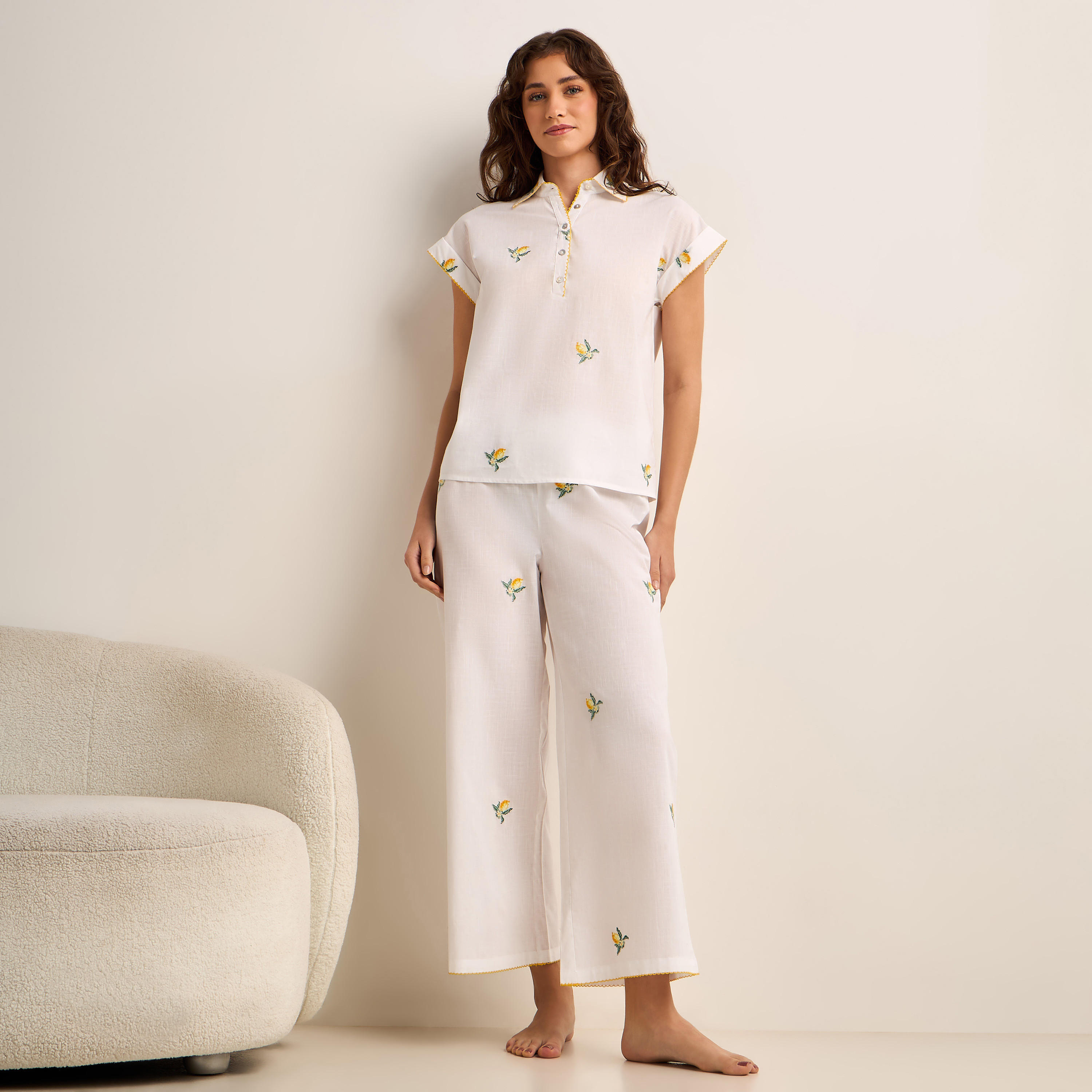 طقم بيجاما بلوزة وبنطلون-women-clothing-nightwear-pyjamas-longsets-image-5