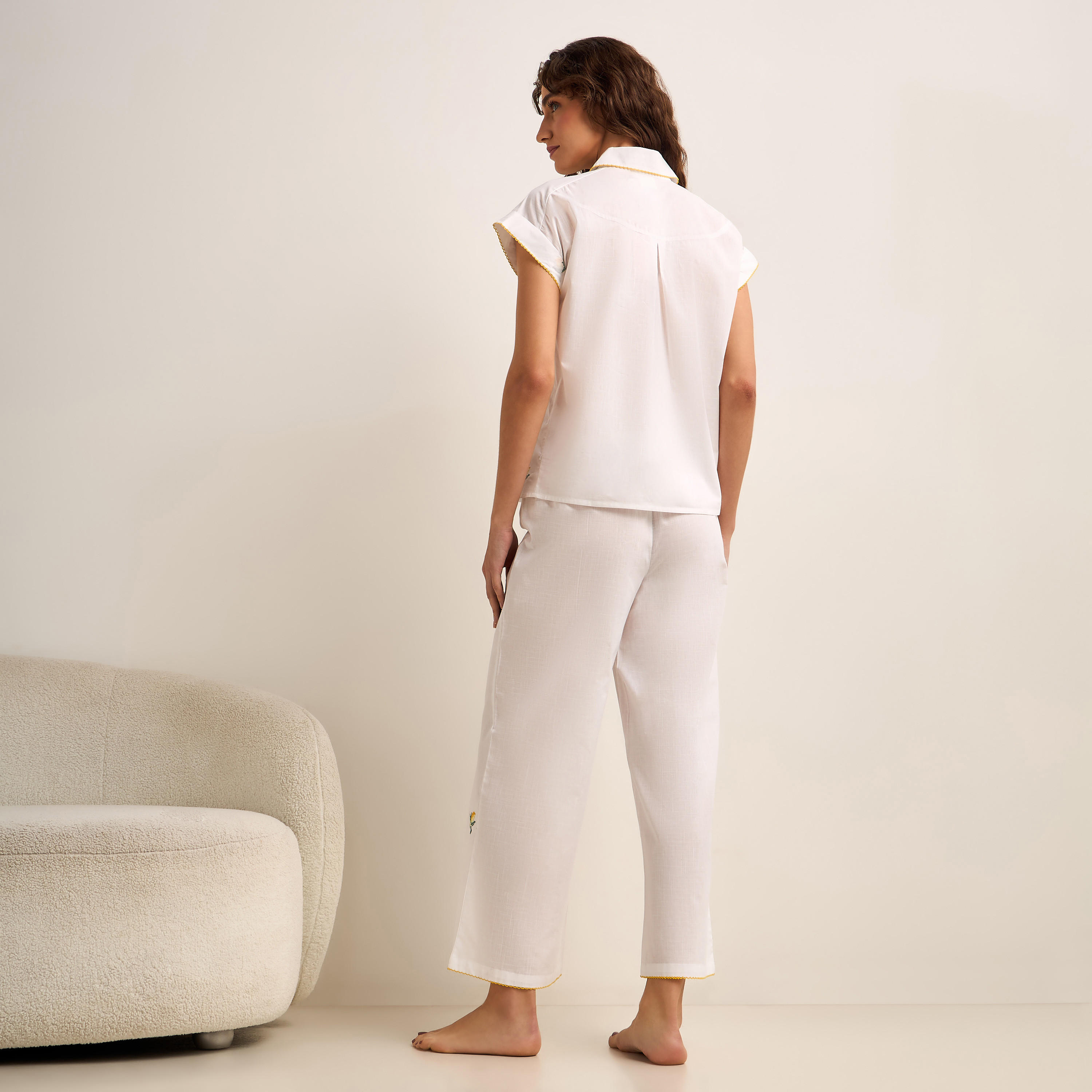 طقم بيجاما بلوزة وبنطلون-women-clothing-nightwear-pyjamas-longsets-image-1