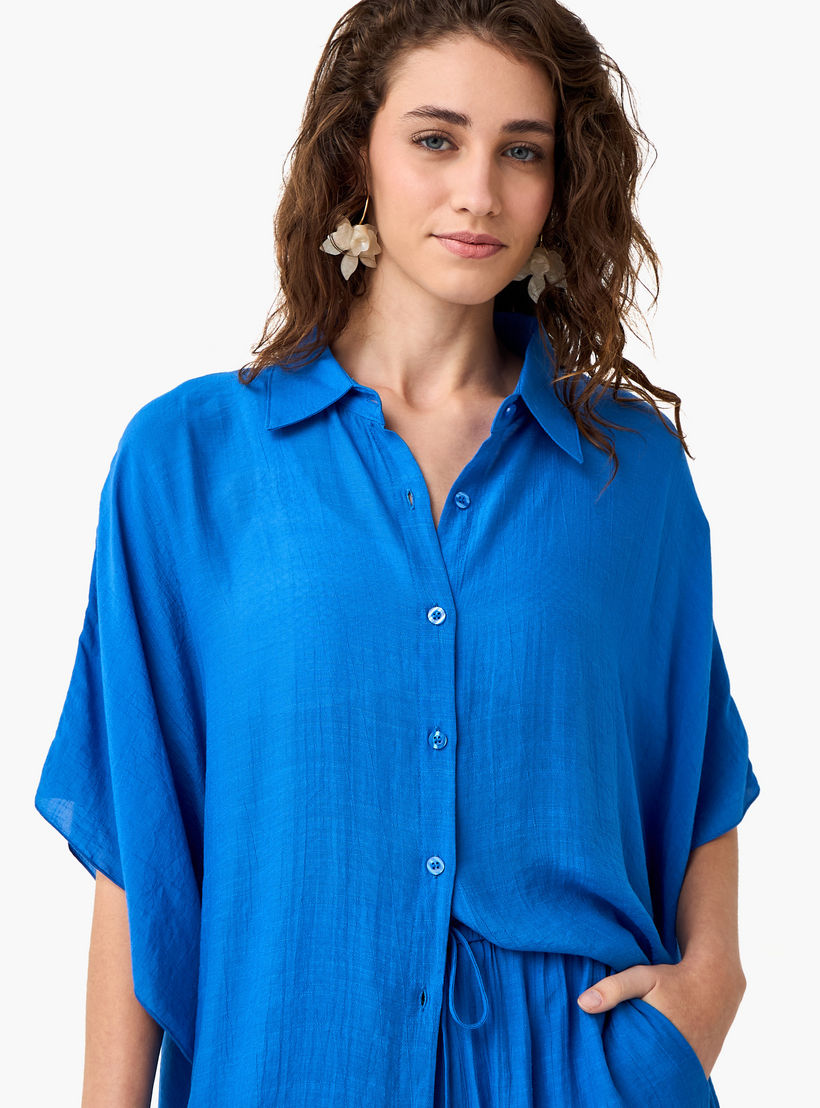Women Asymmetric Shirt and Shorts Set-women-clothing-swimandbeach-beachwear-image-7