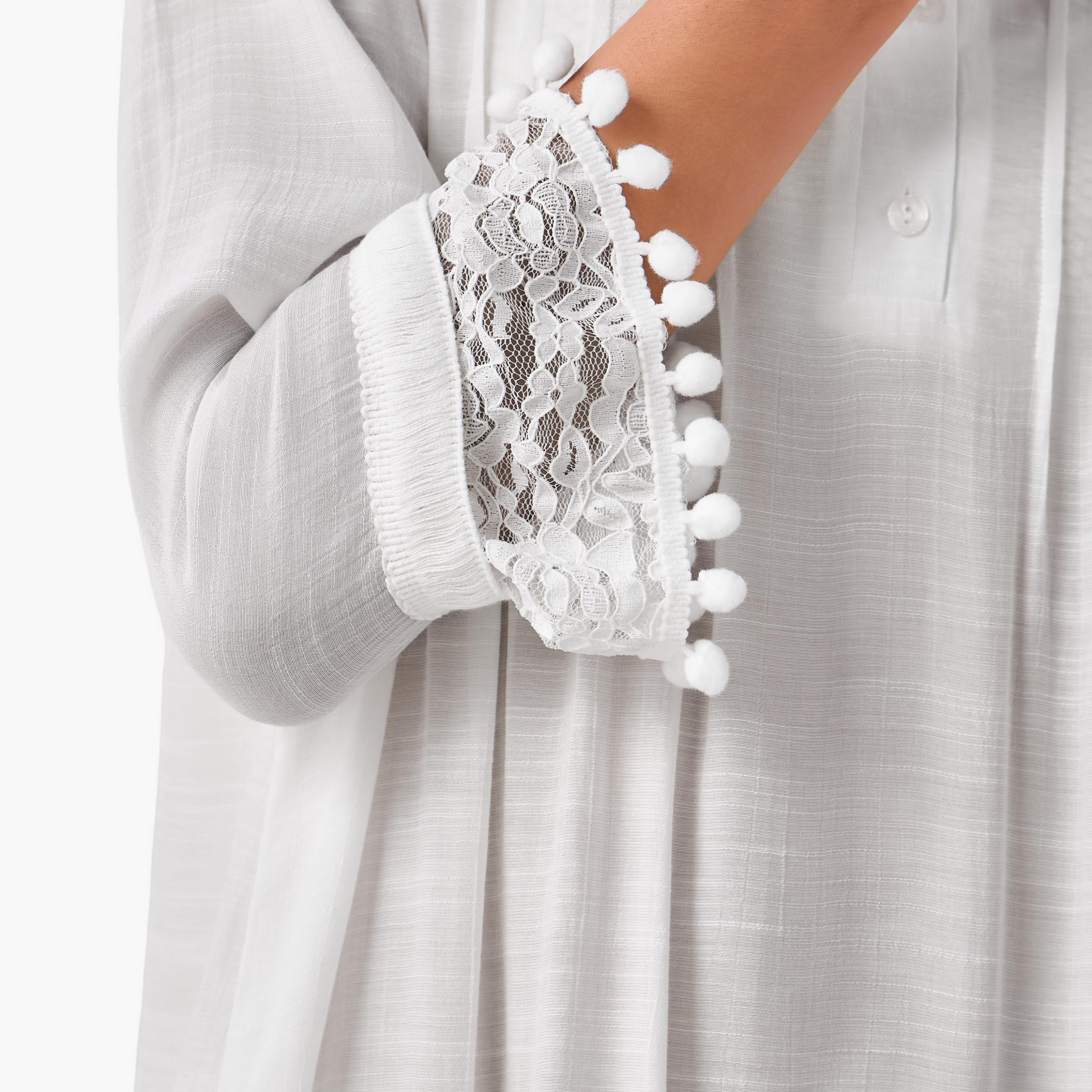 Women Lace Pom Pom Trim Cover-Up Top-women-clothing-swimandbeach-coverups-image-7