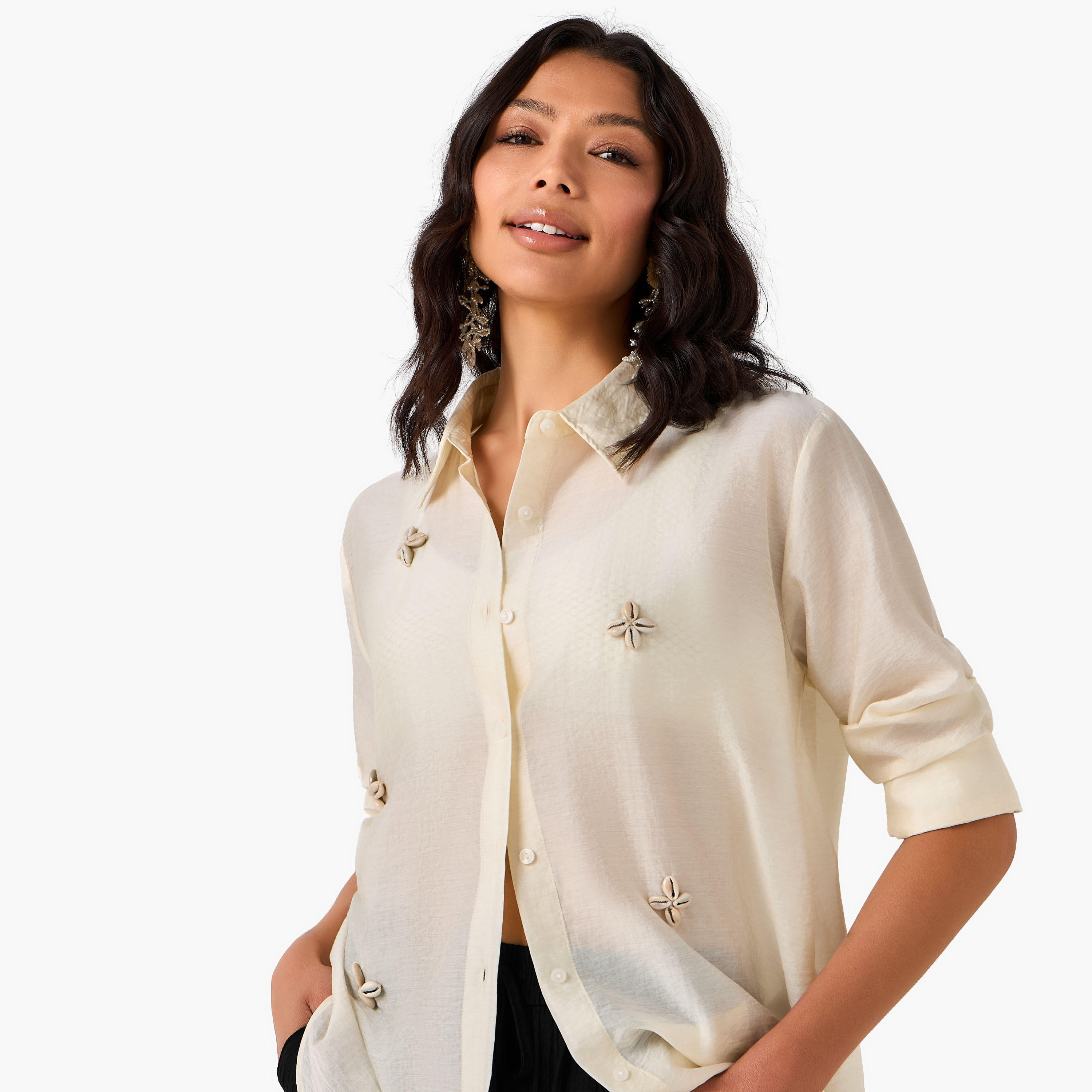 Women Shirt with Embellishment-women-clothing-shirtsandblouses-shirts-image-5